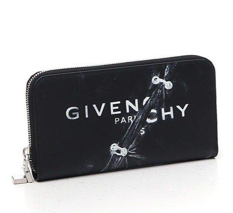 Shop Givenchy Trompe Lceil Zipped Wallet In Black