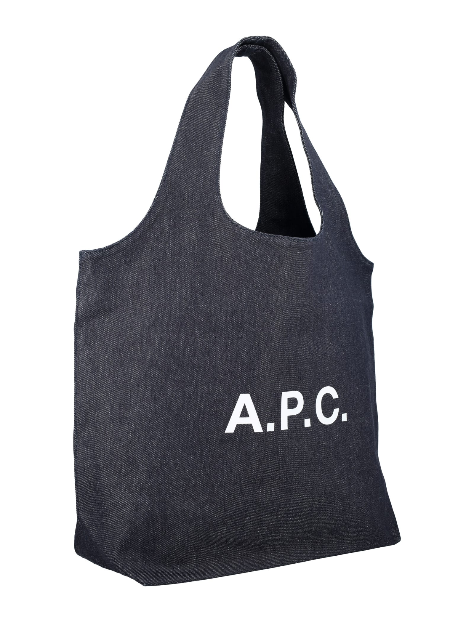 Shop Apc Ninon Tote Bag In Indigo