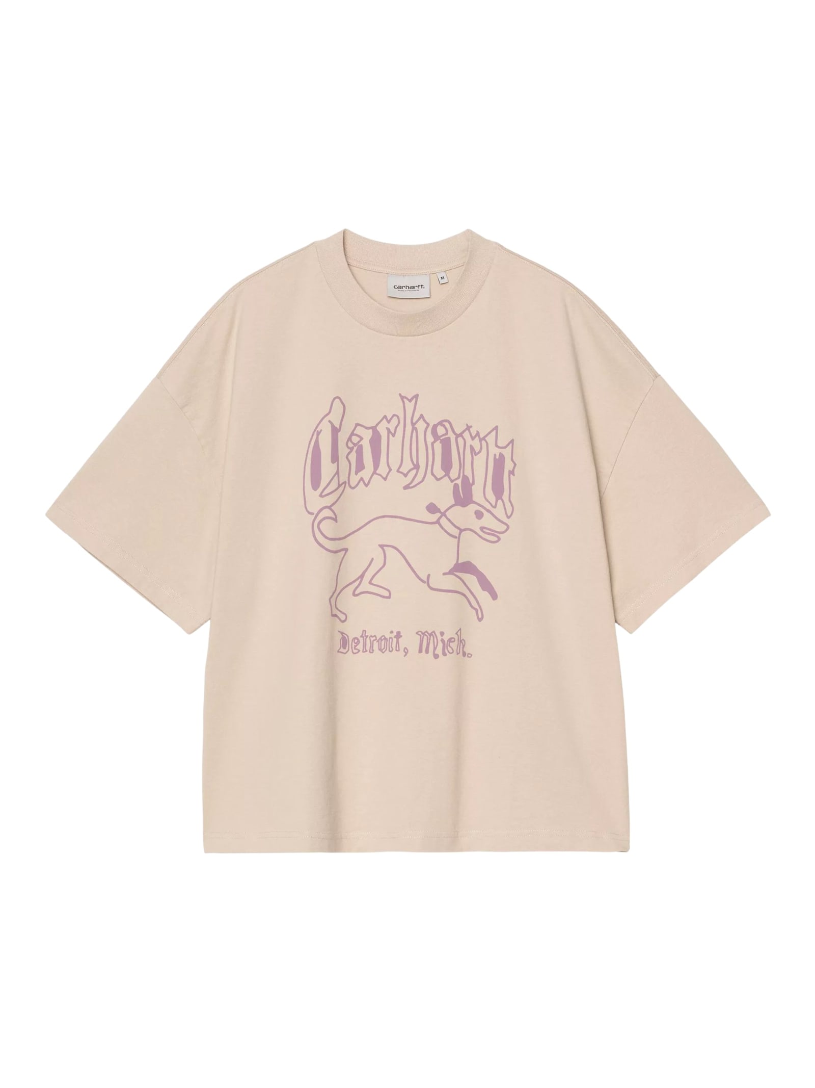 Carhartt S/s Hackwork T-shirt In Pink