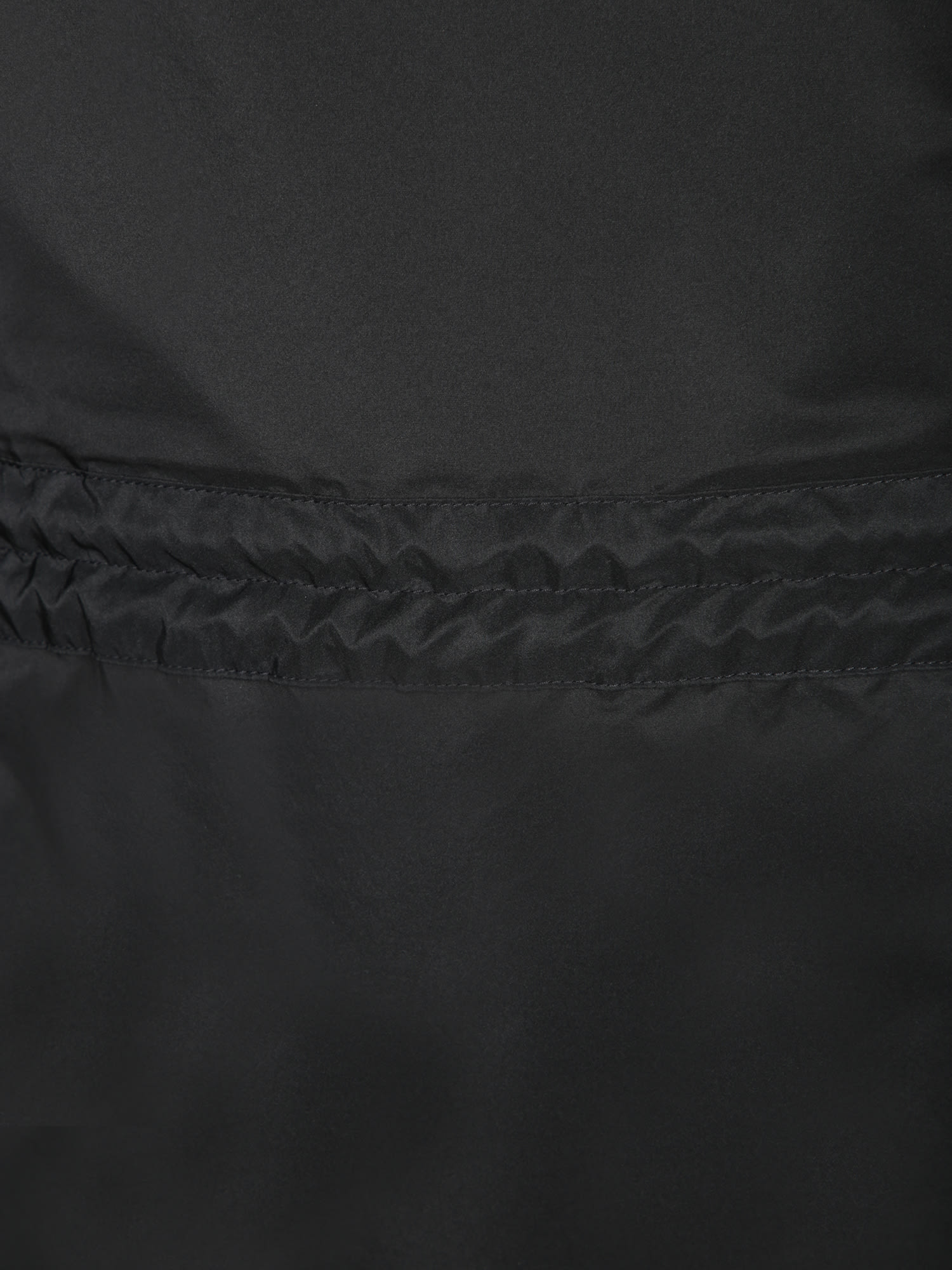 Moncler Robe Longueur Genou En Coton In Black