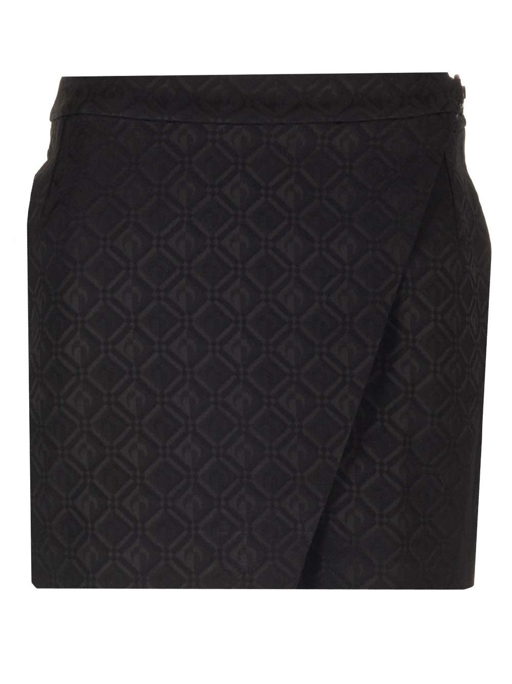 Shop Marine Serre Moon Diamant Skirt In Black