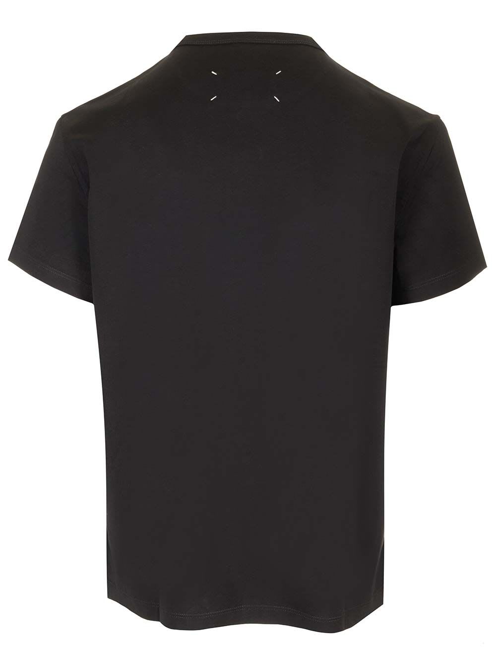 Shop Maison Margiela Distorted Logo T-shirt In Black