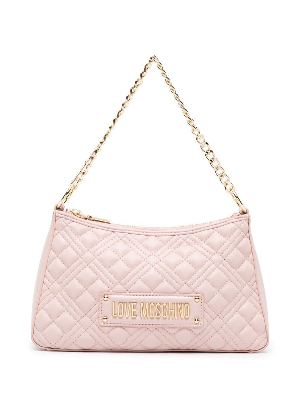 LOVE MOSCHINO POLYURETHANE QUILTED SHOULDER BAG
