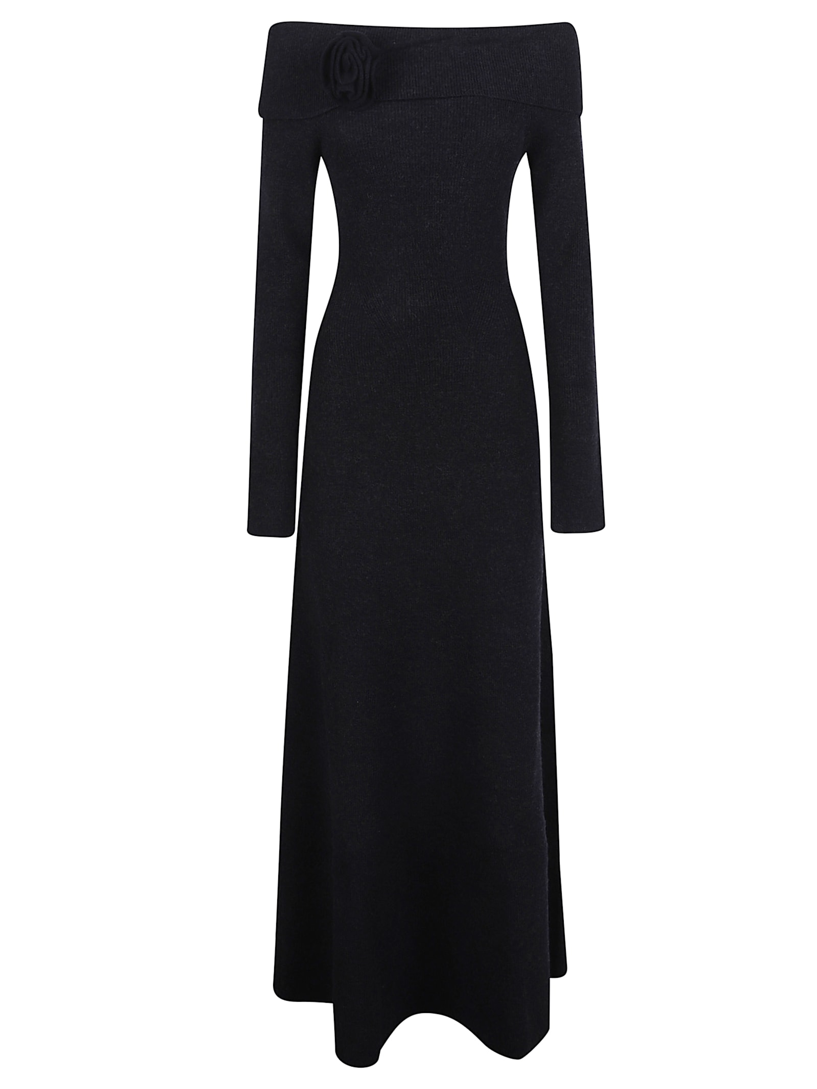 Blugirl Gret Dress English Rib Knit In Blue