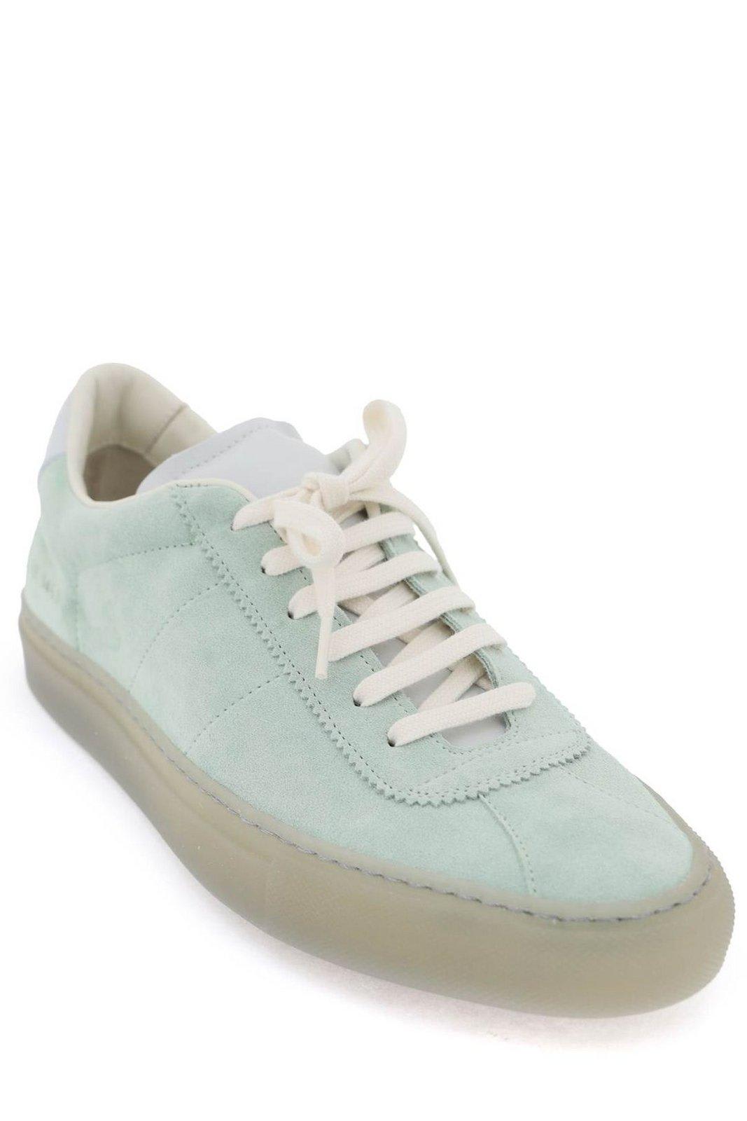 Shop Common Projects Retro Low-top Sneakers In Mint (green)