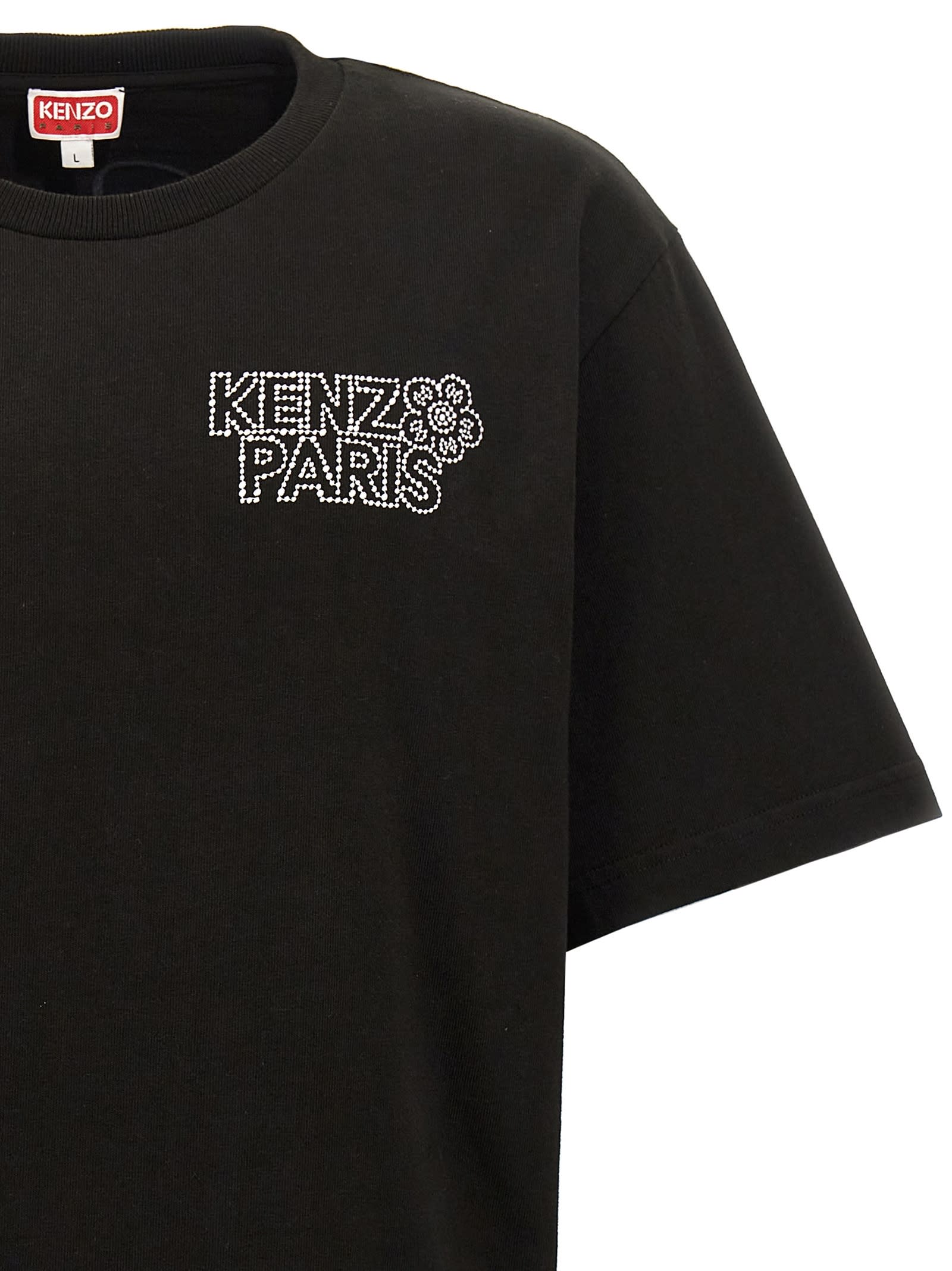 Shop Kenzo Constellation T-shirt In White/black