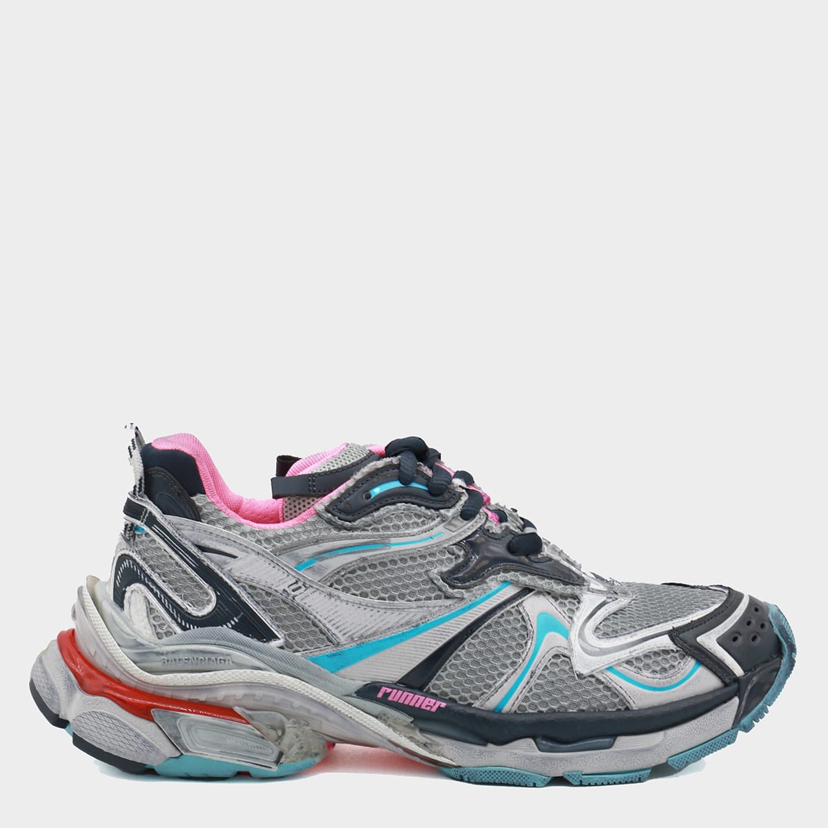 Balenciaga Runner 2 Mesh And Nylon Low-top Sneakers In Gray