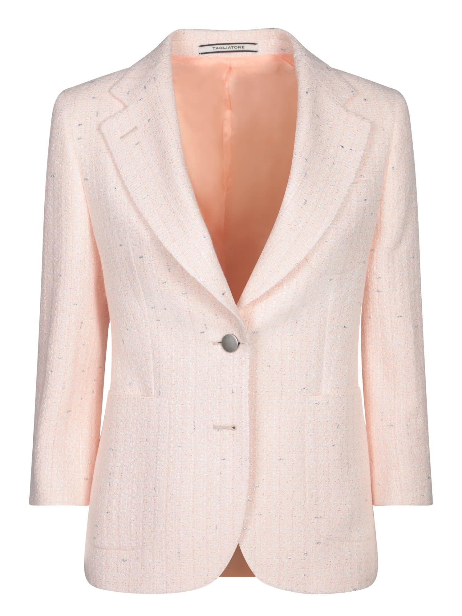 Tagliatore Debra Boucle Jacket In Pink
