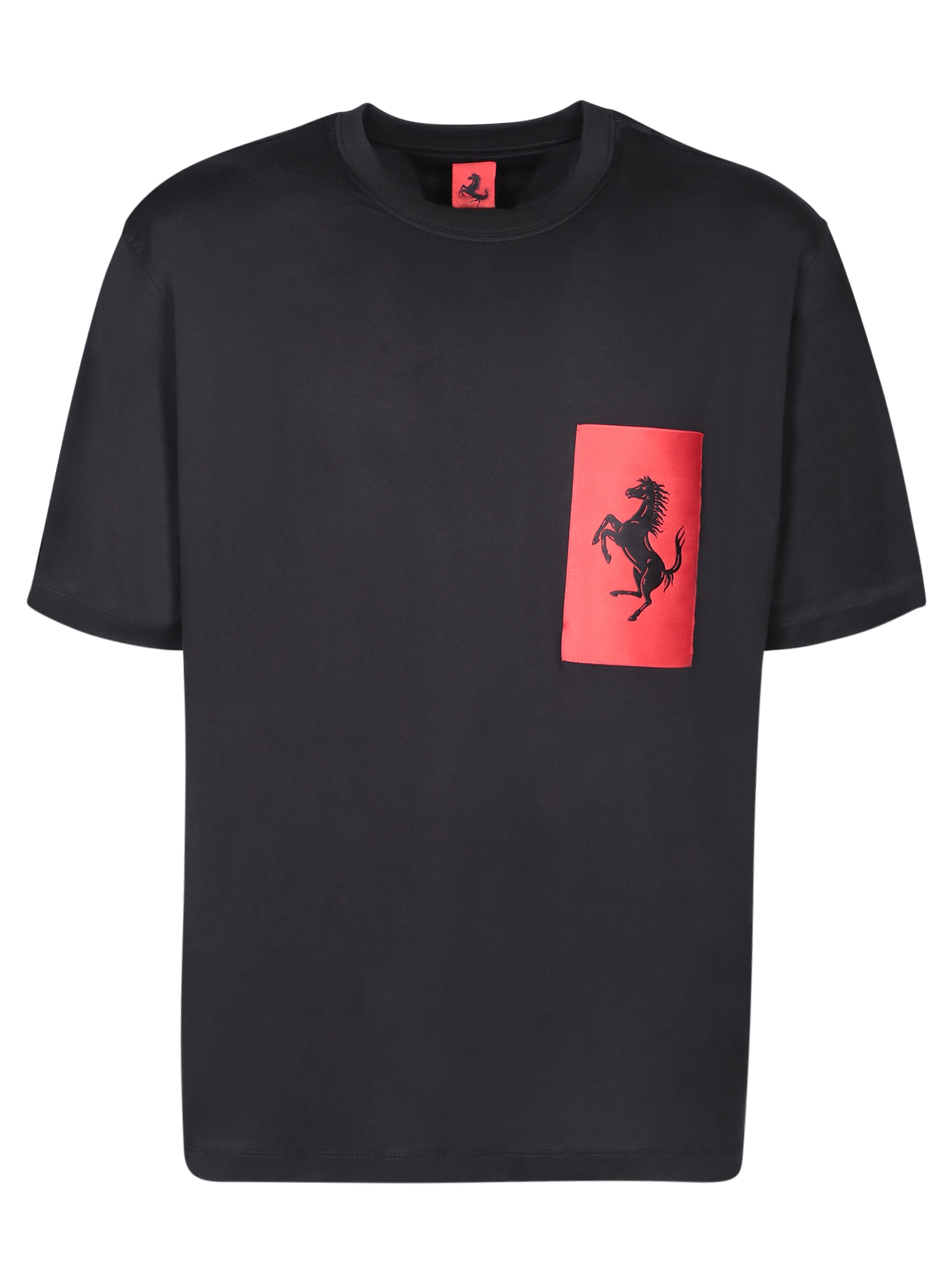 Cavallino Rampante Chest Black T-shirt