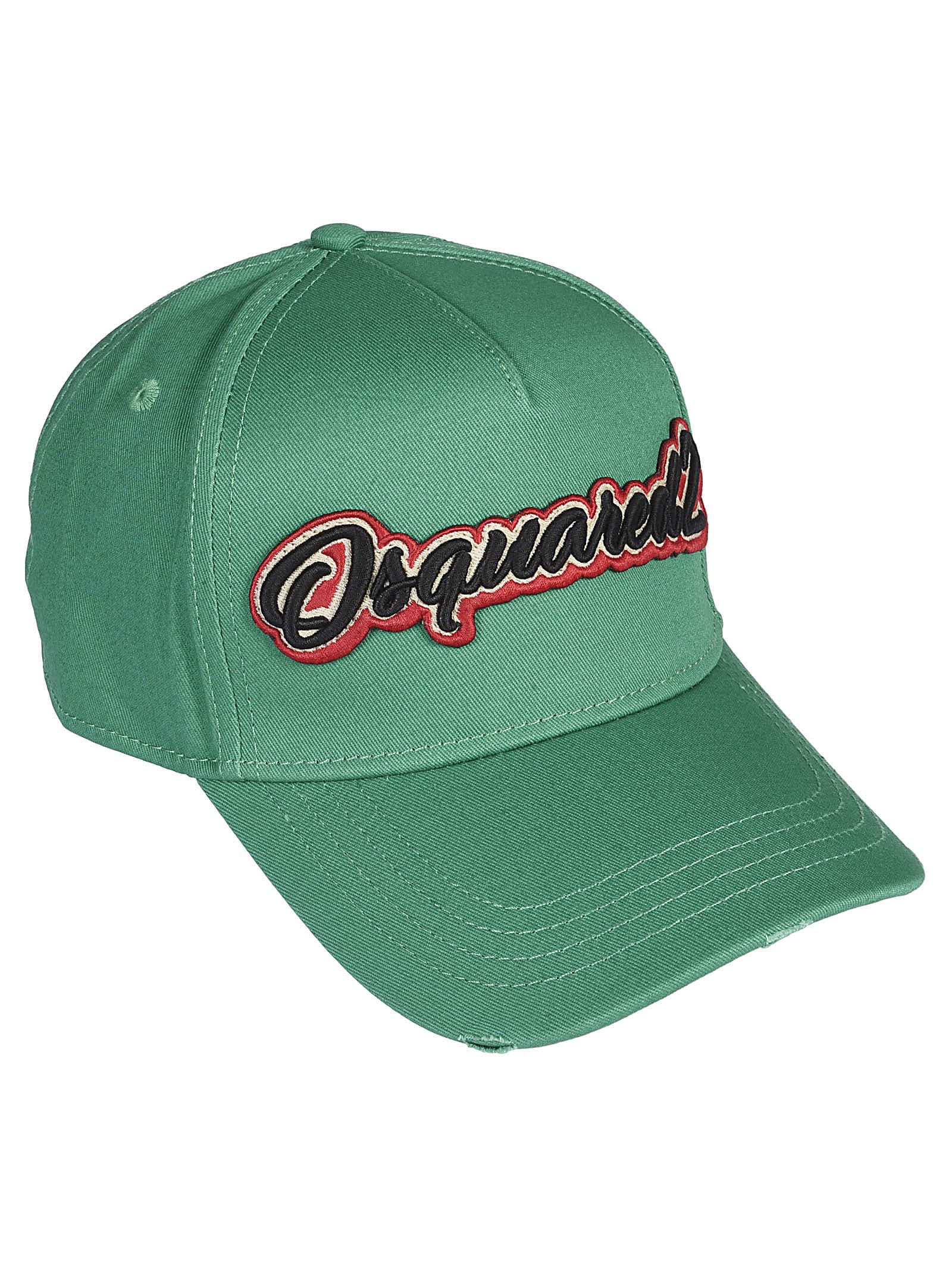 Shop Dsquared2 Embroidered Logo Cap In Green