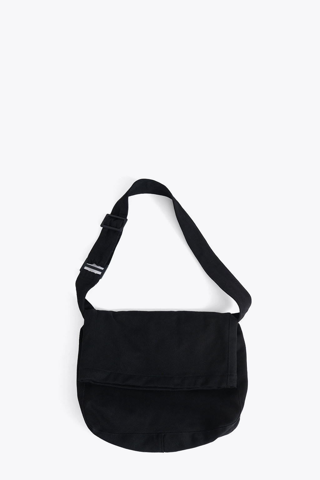 Shop Our Legacy Sling Bag Black Canvas Bag With Shoulder Strap - Sling Bag In Denim Nero
