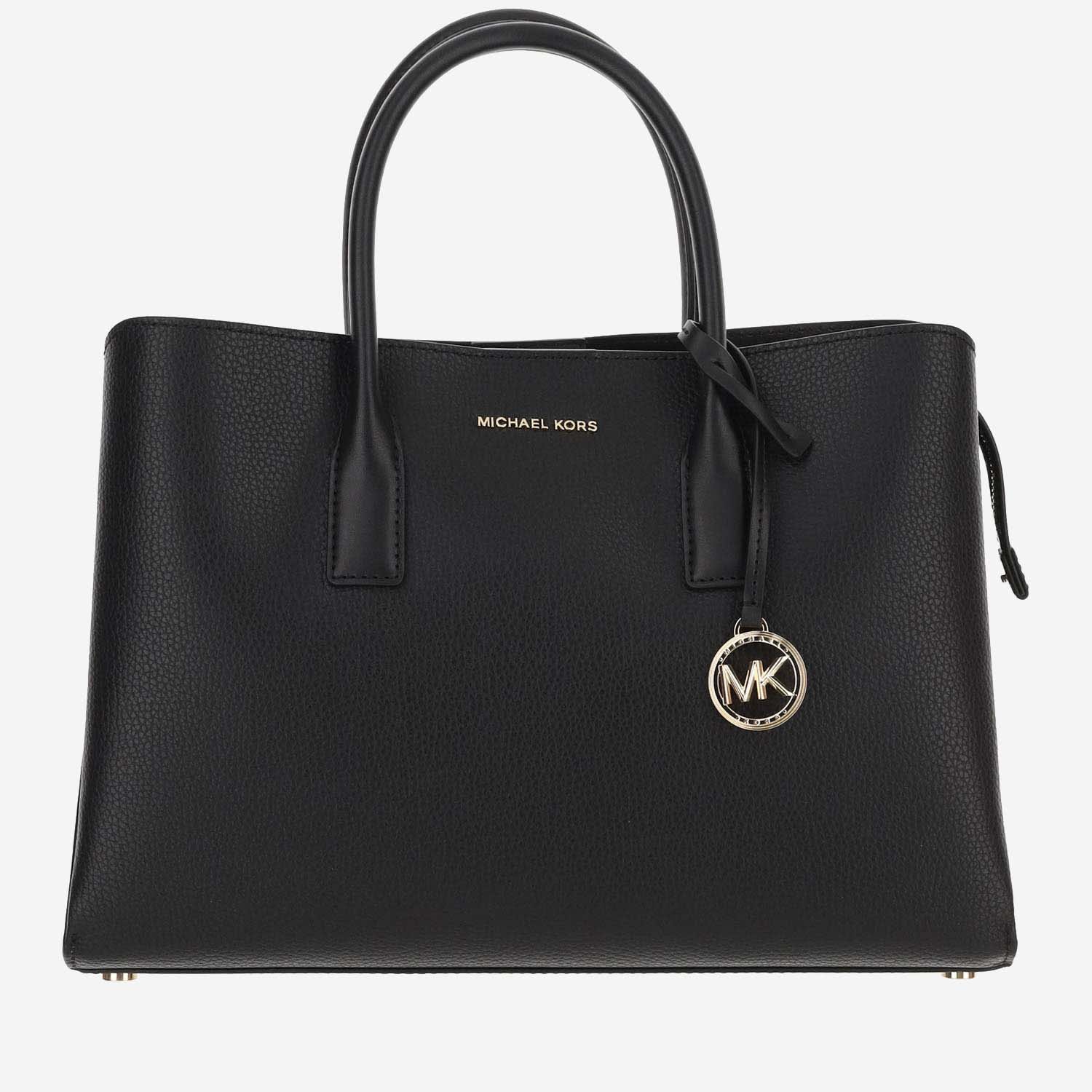Shop Michael Michael Kors Ruthie Large Leather Handbag In Black