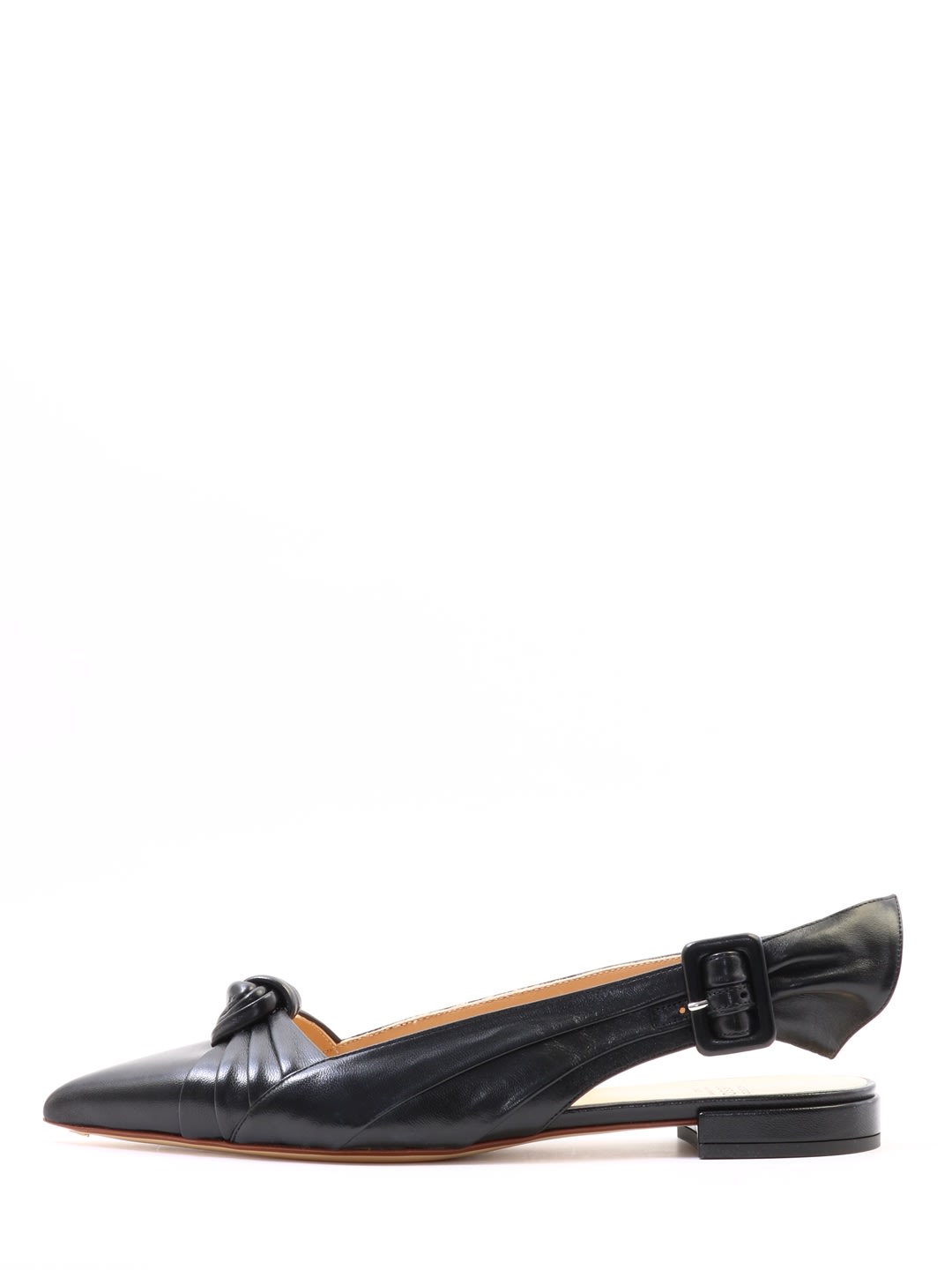 Buy Francesco Russo Ballet Shoes Knot Black online, shop Francesco Russo shoes with free shipping