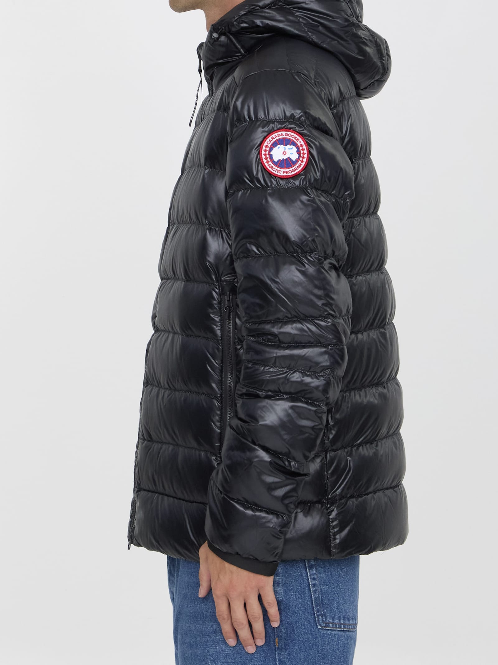 Shop Canada Goose Crofton Hoody Jacket In Black