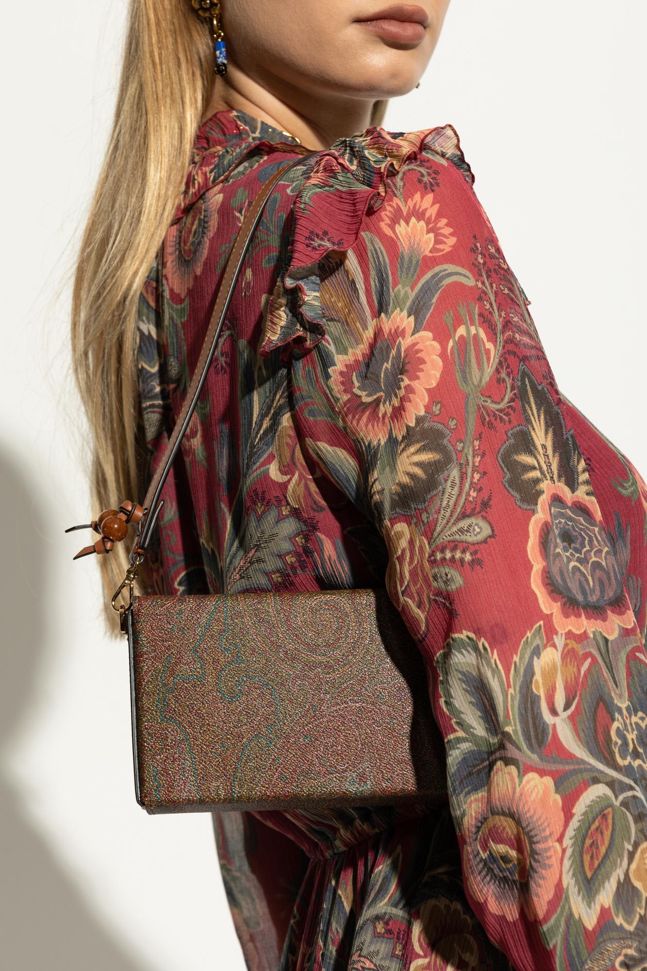 Etro Printed Fabric Arnica Shoulder Bag In Multi