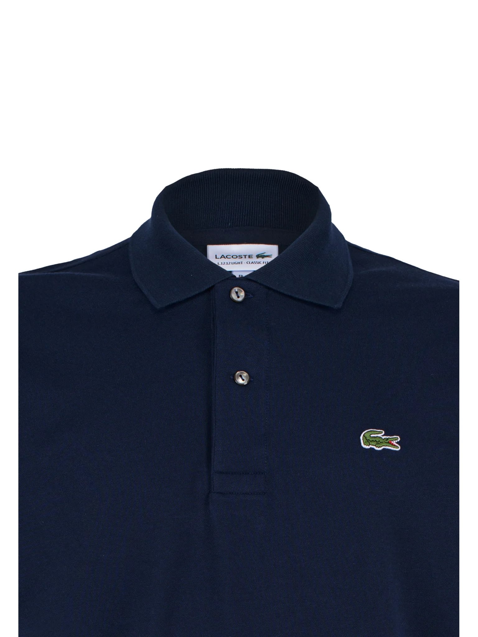 Shop Lacoste Polo Ss In Navy Blue