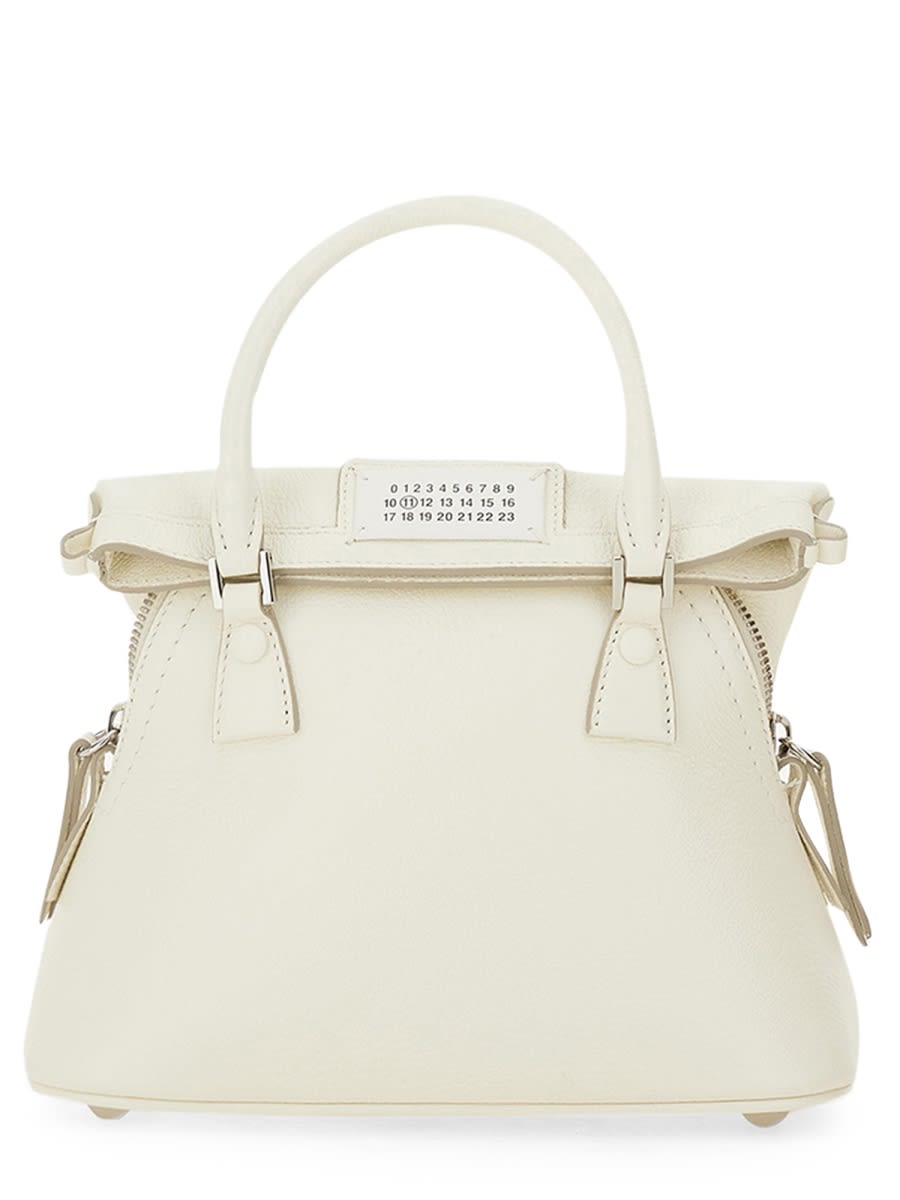 Shop Maison Margiela 5ac Classique Micro Bag In White