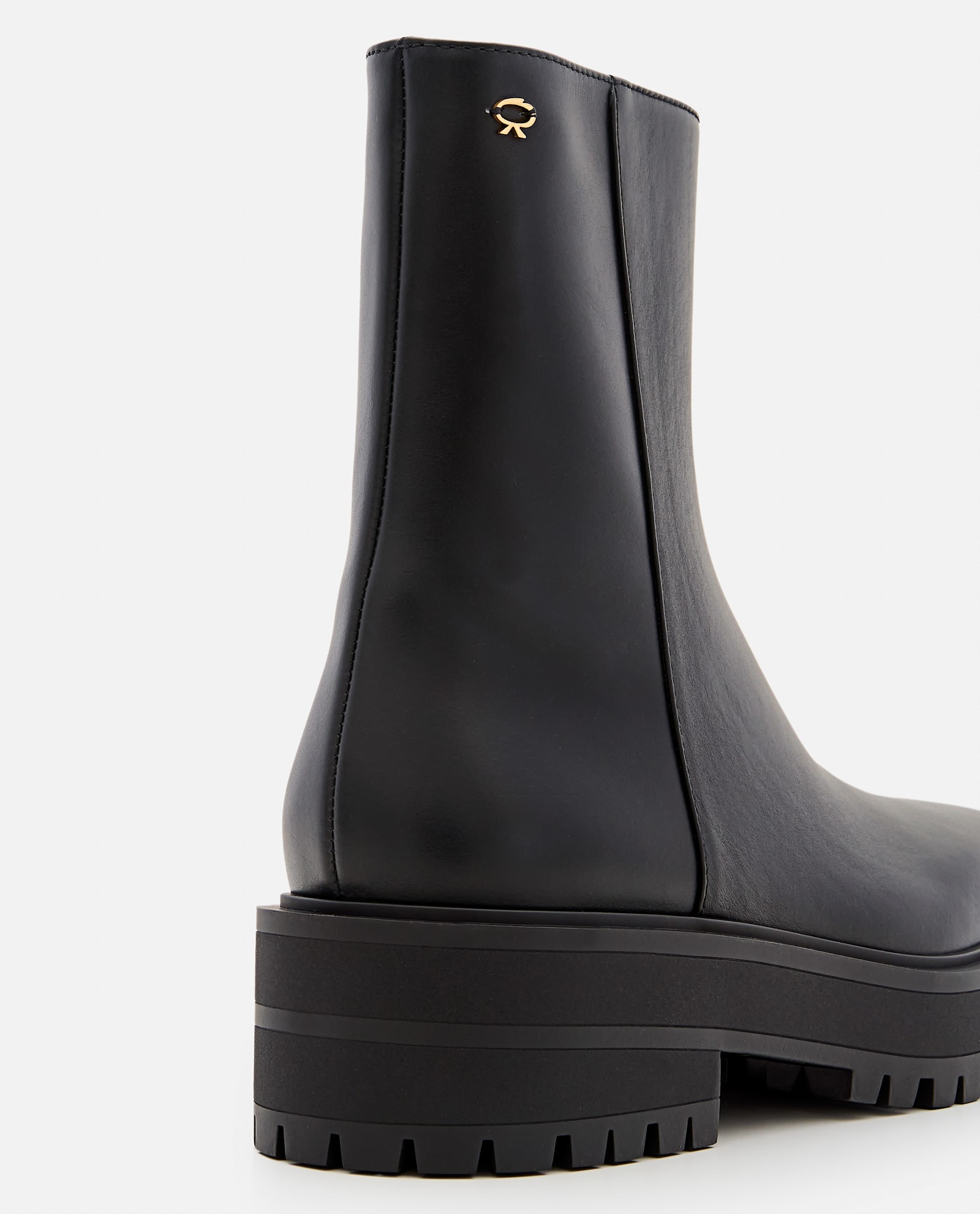 Shop Gianvito Rossi Leather Combat Boots In Black