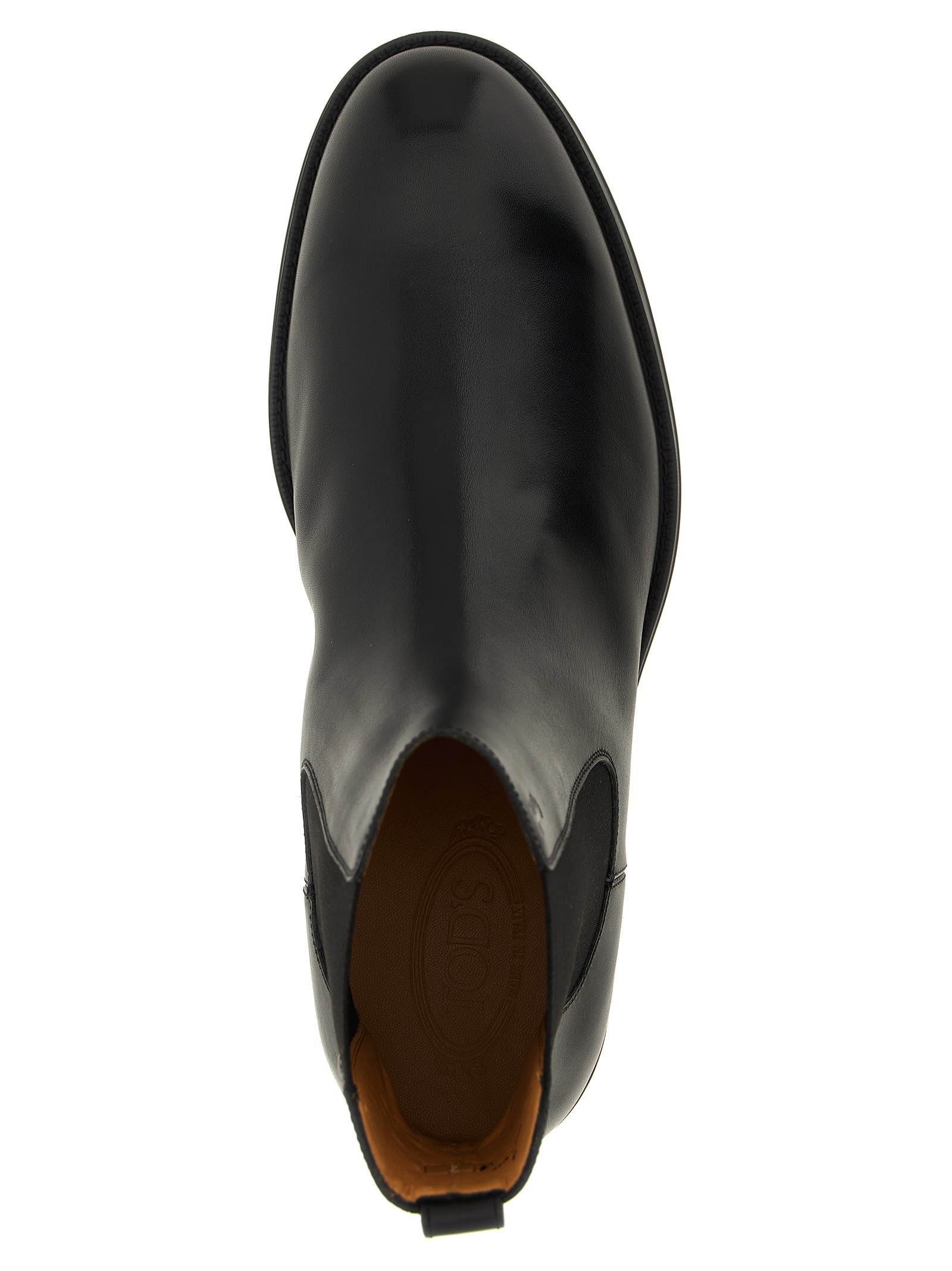 Tod's Leather Chelsea Boots In Black