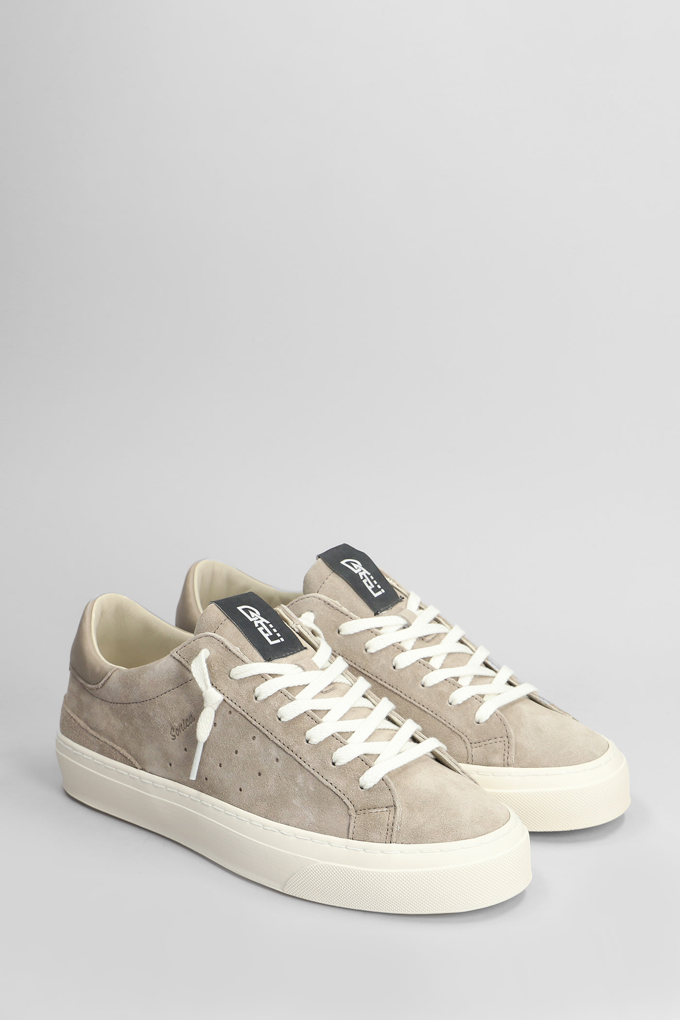 Shop Date Sonica Sneakers In Taupe Suede