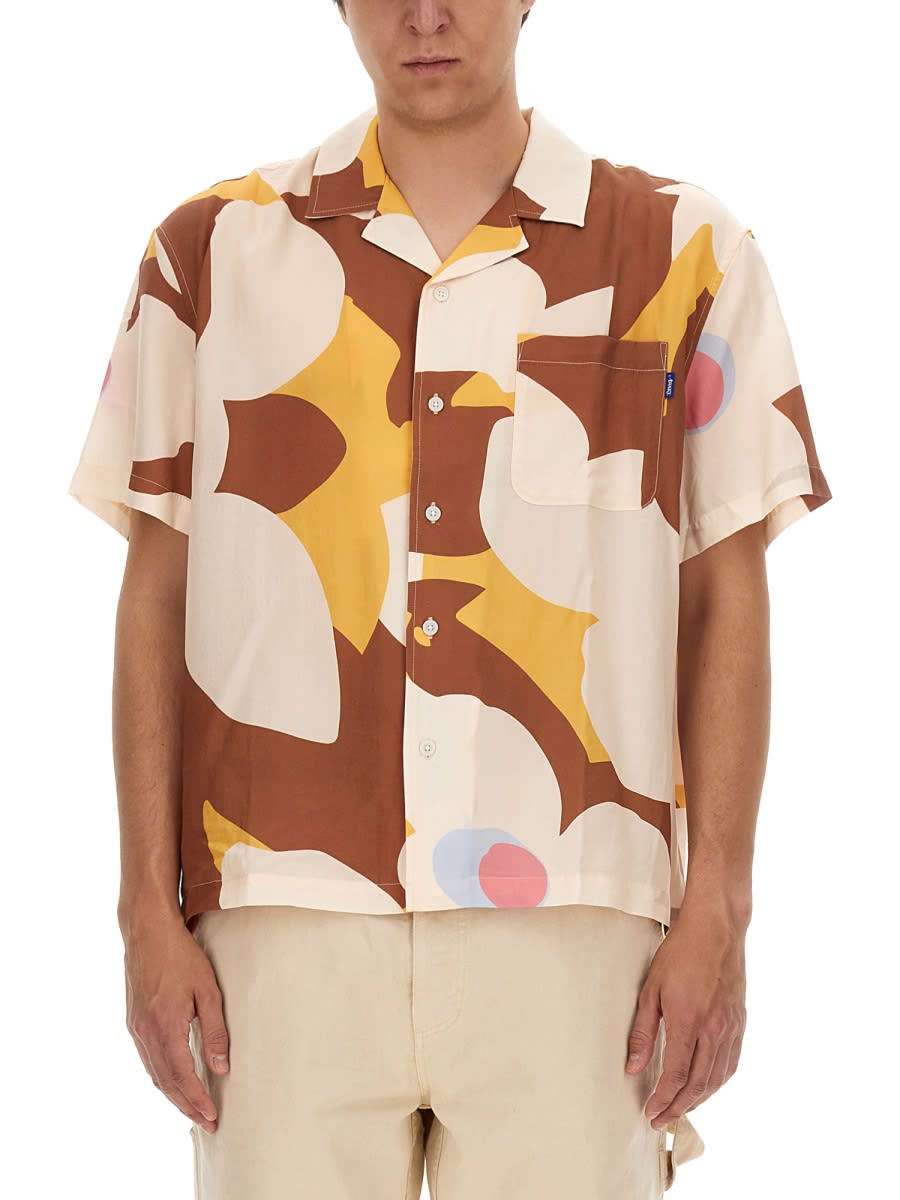 Shop Awake Ny Floral Shirt In Brown