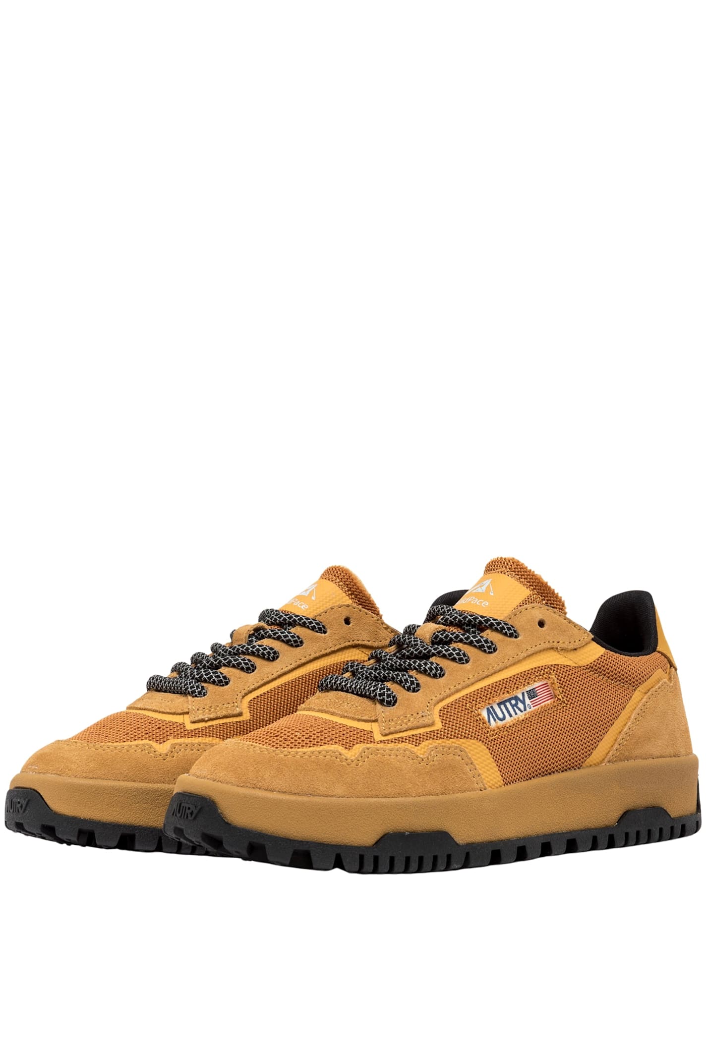 Autry Wildpace Nubuck And Rubber-trimmed Suede And Mesh Sneakers In Brown
