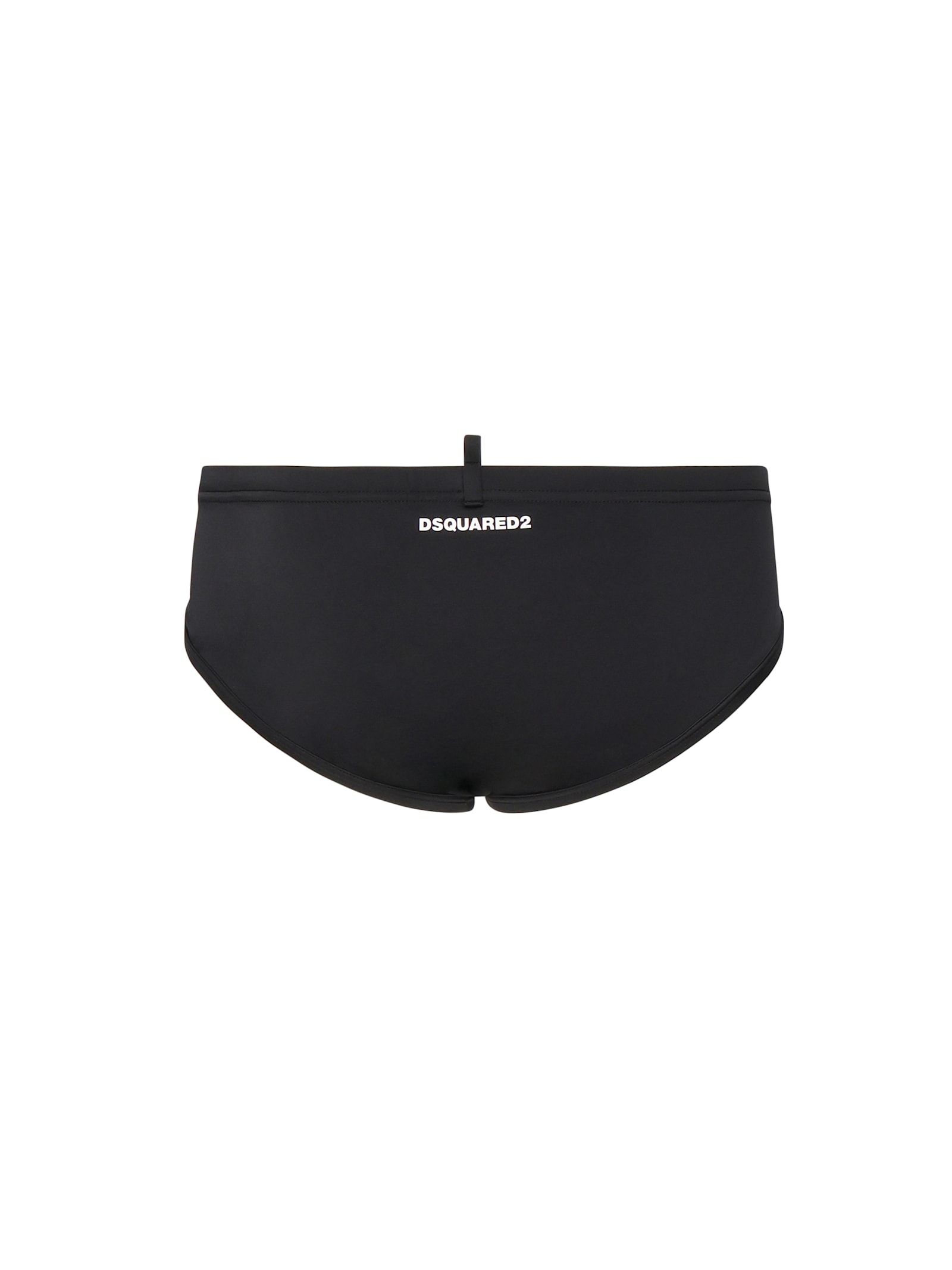 Dsquared2 Dsquared Man Black Stretch Nylon Swimming Brief In Black