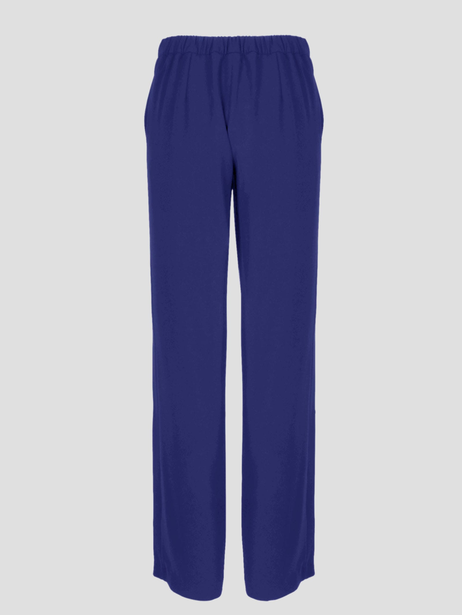 Shop P.a.r.o.s.h Panty Wide Leg Trousers In Blue