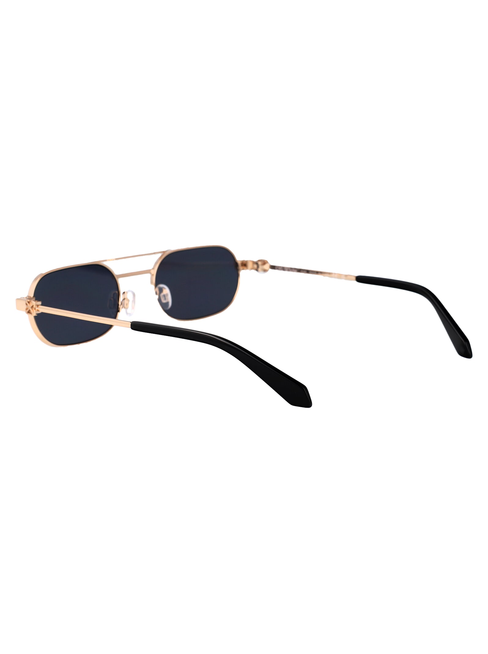 Off-white Vaiden Sunglasses In Gold Dark Grey