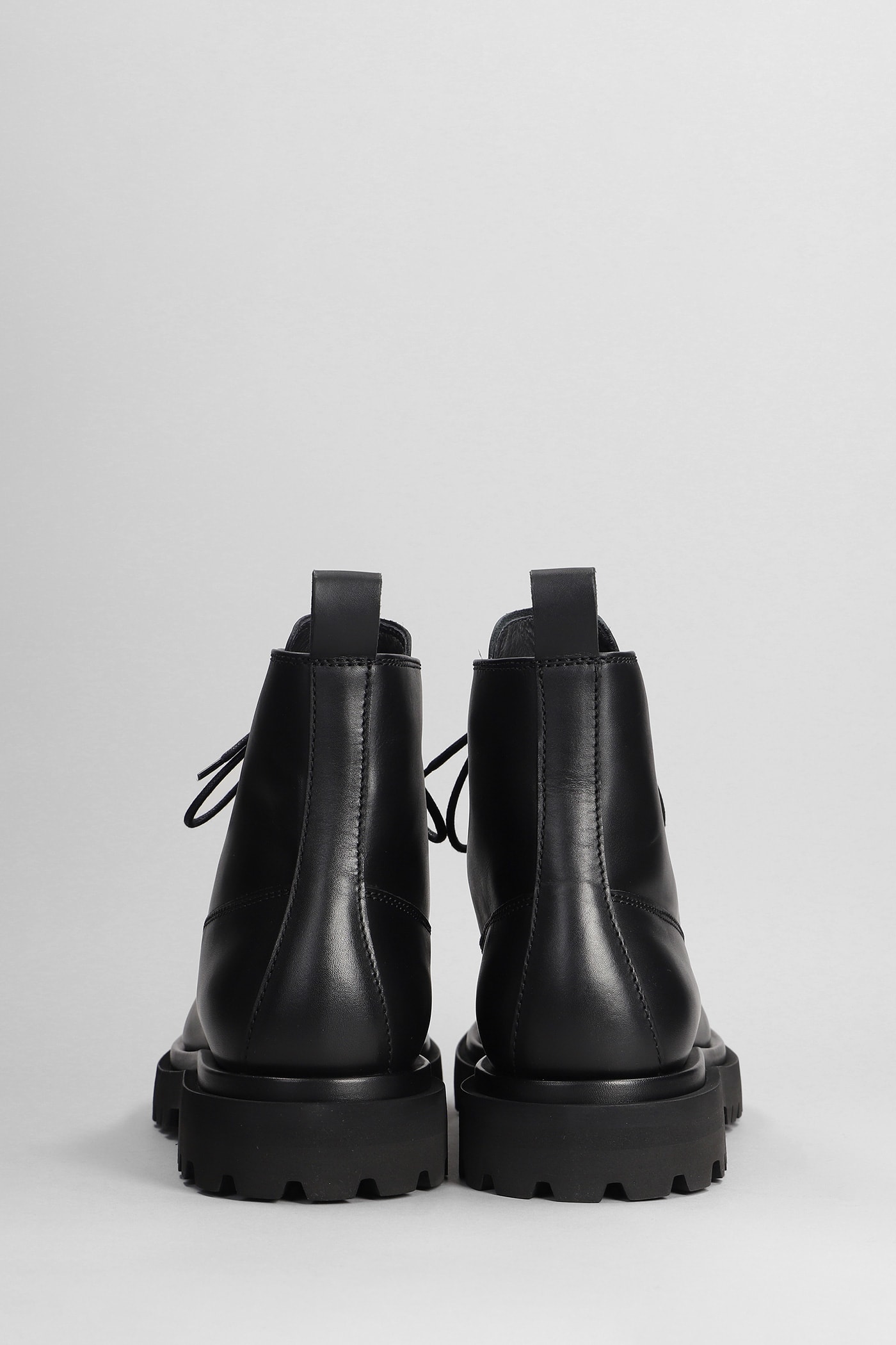 Shop Officine Creative Eventual 020 Combat Boots In Black Leather