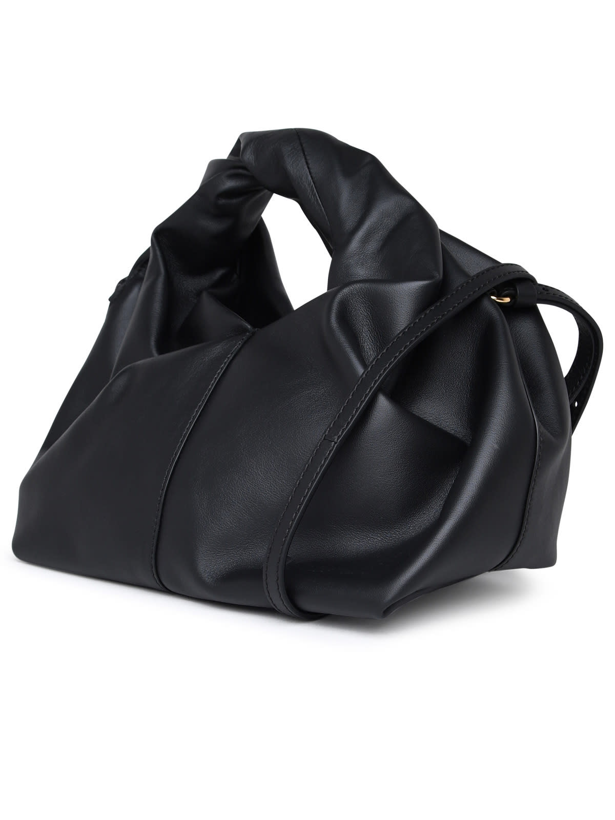 Shop Jw Anderson Black Leather Hobo Twister Bag