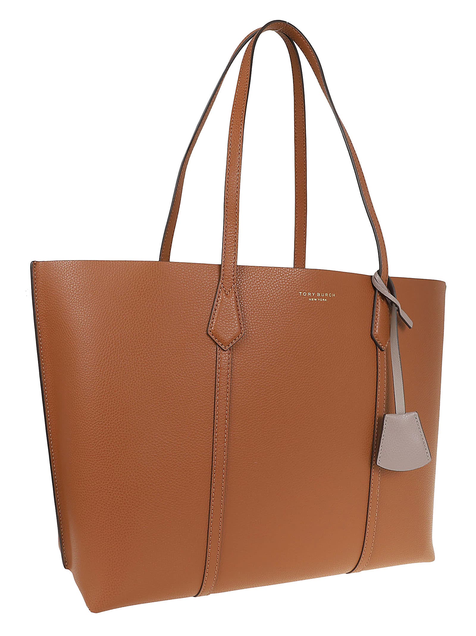 Tory Burch Perry Triple-compartment Tote In Brown