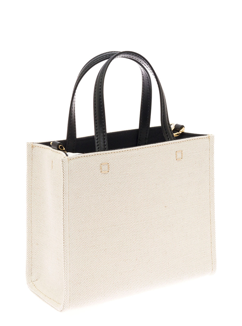 Shop Givenchy Womans G-tote Cotton Canvas And Leather Handbag In Beige