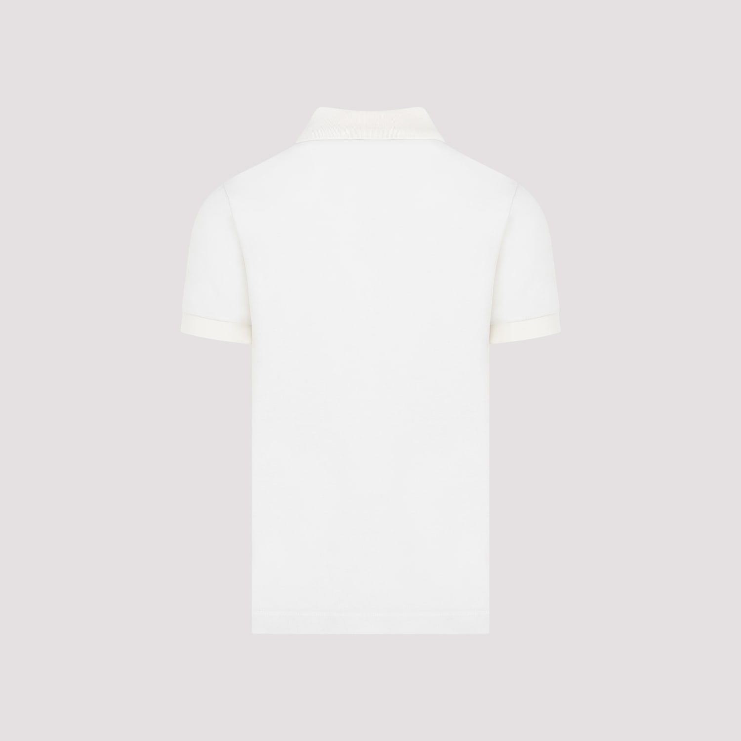 Shop Dunhill Piqué Cotton Polo In Off White