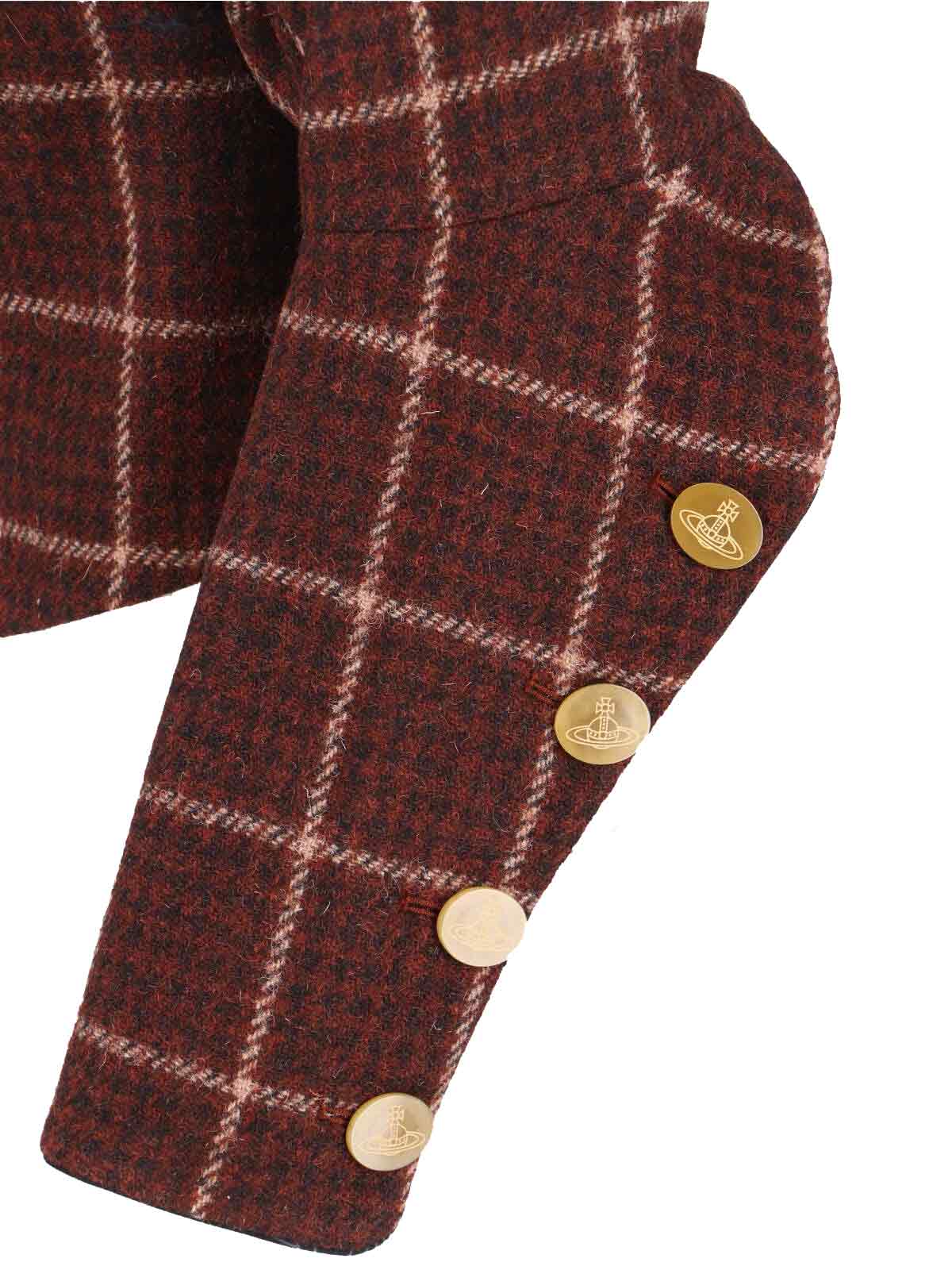 Vivienne Westwood Pourpoint Jkt Casual Jacket In Brown Wool In Brown