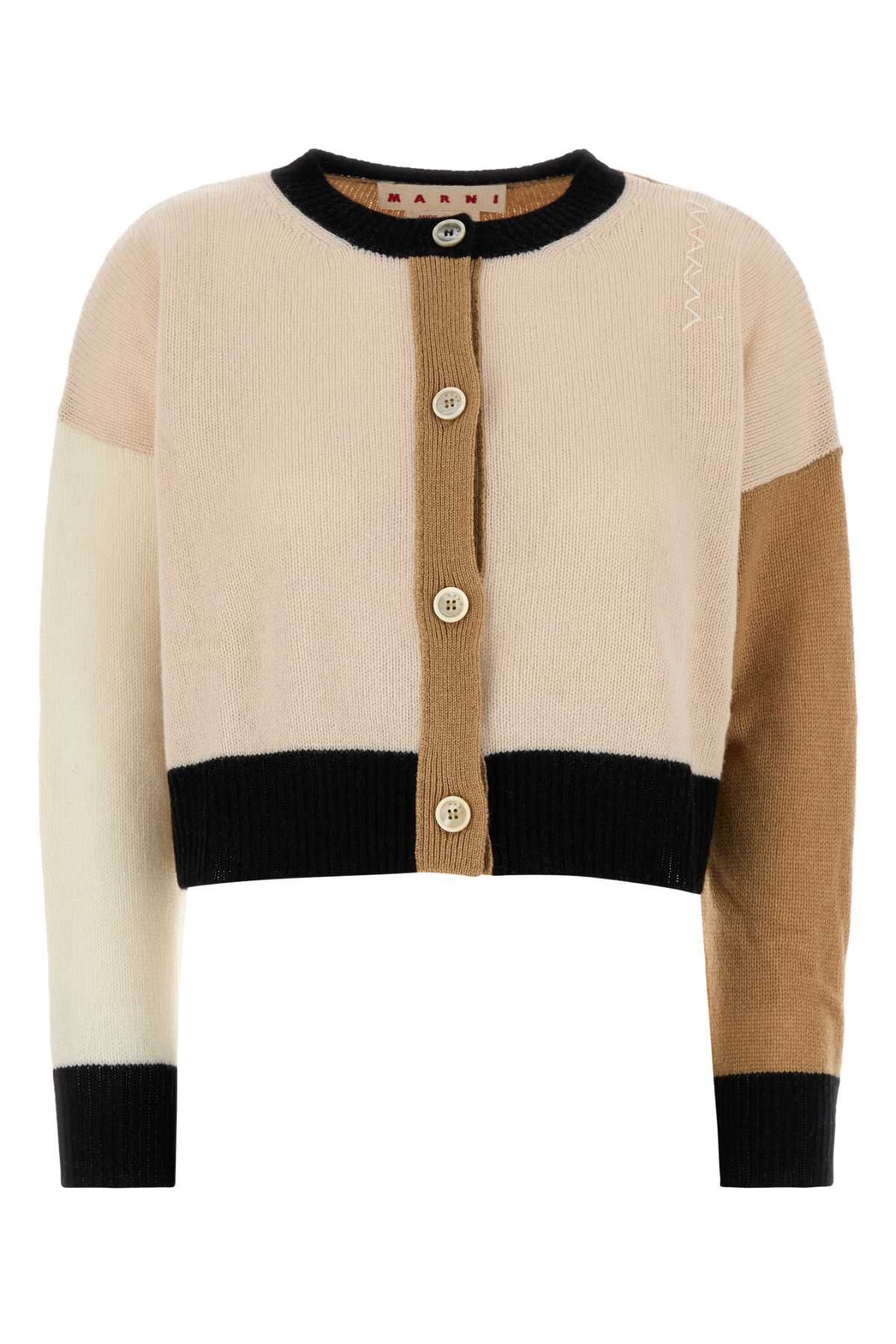 Multicolor Cashmere Oversize Cardigan