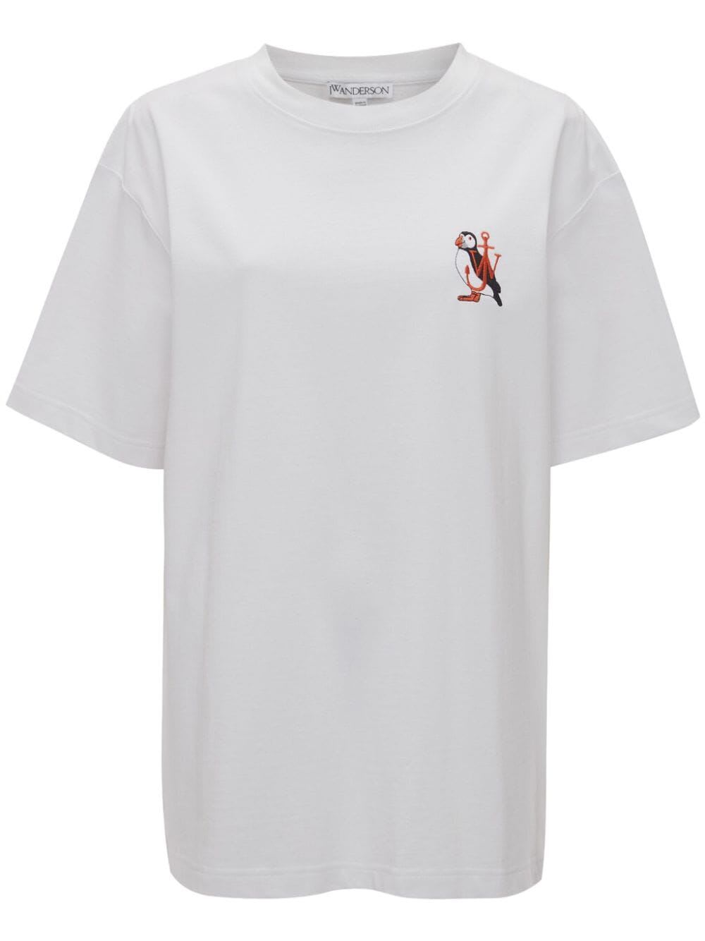 Shop Jw Anderson Puffin Embroidery Logo In White