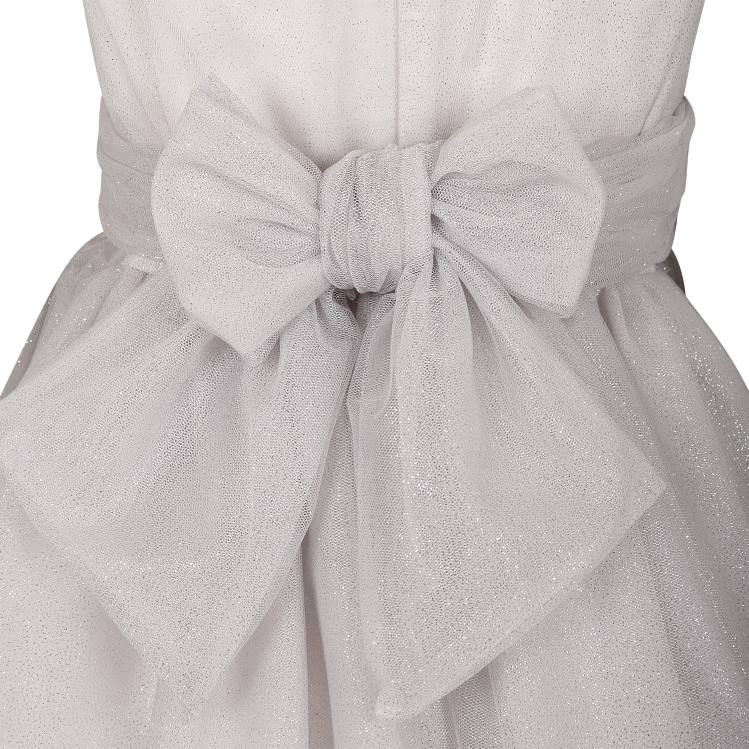 Shop Simonetta Silver Dress For Girl