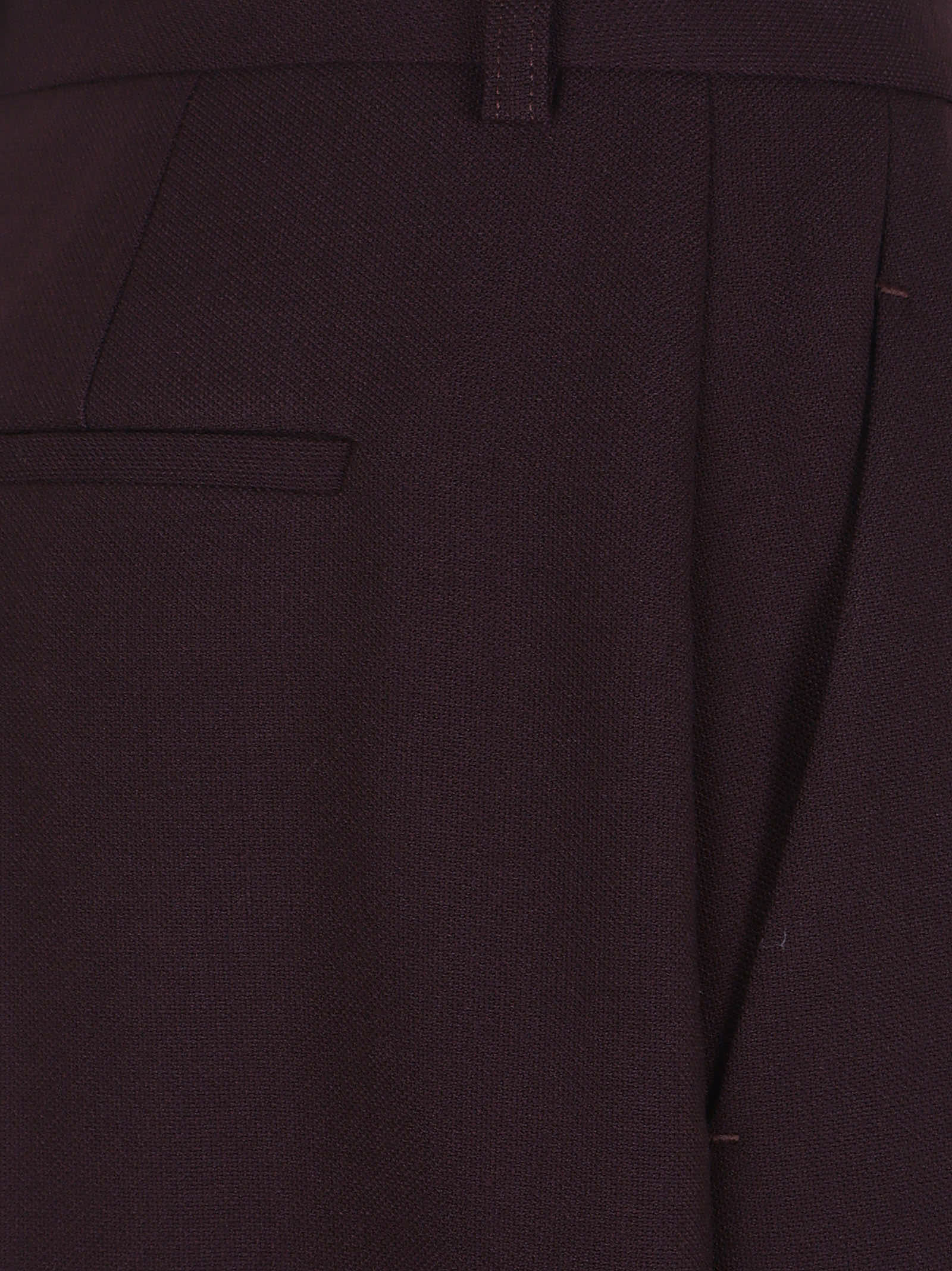Victoria Beckham Wide Leg Trouser In Brown