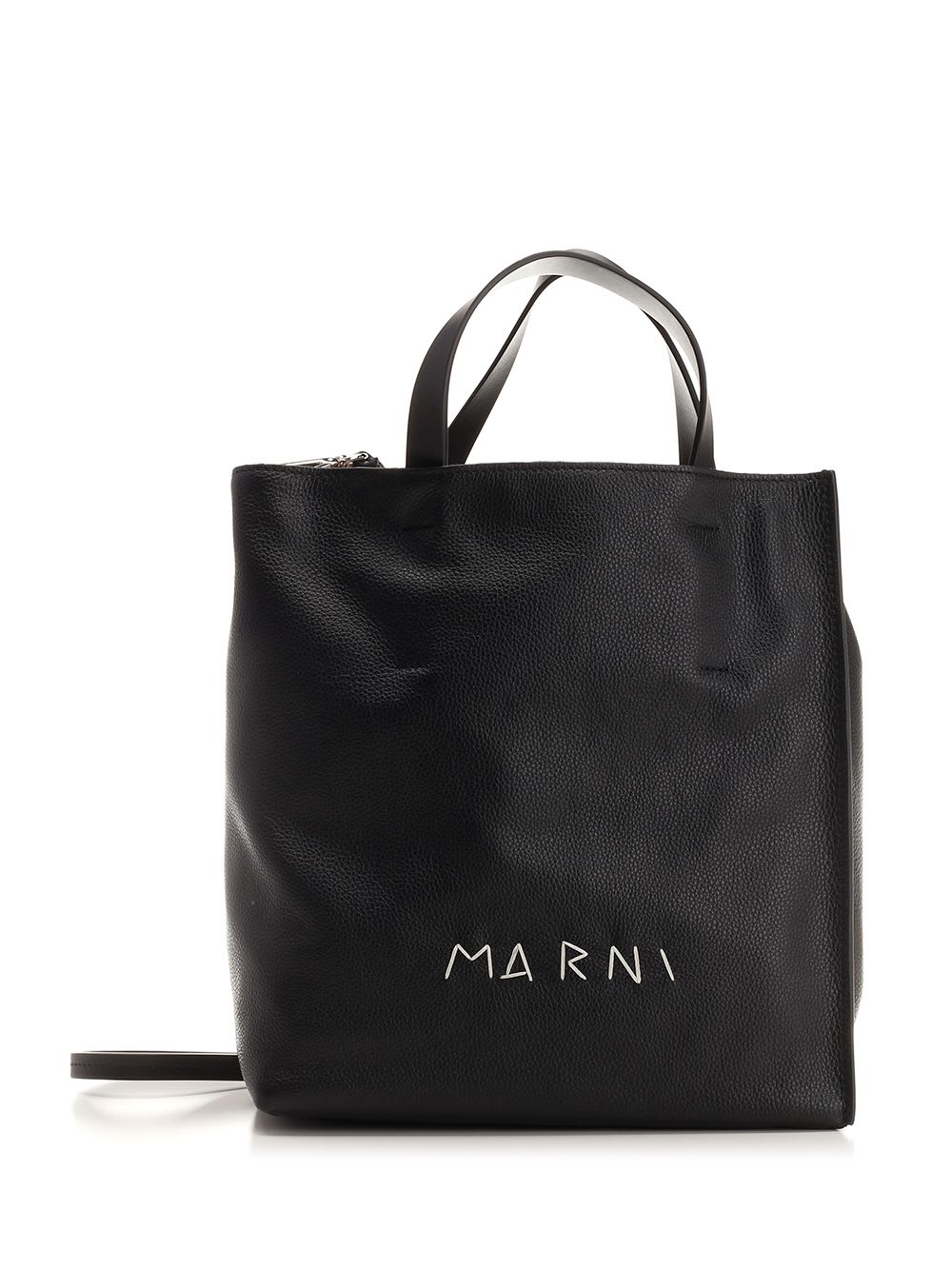 Shop Marni Museo Soft Small Tote In Black