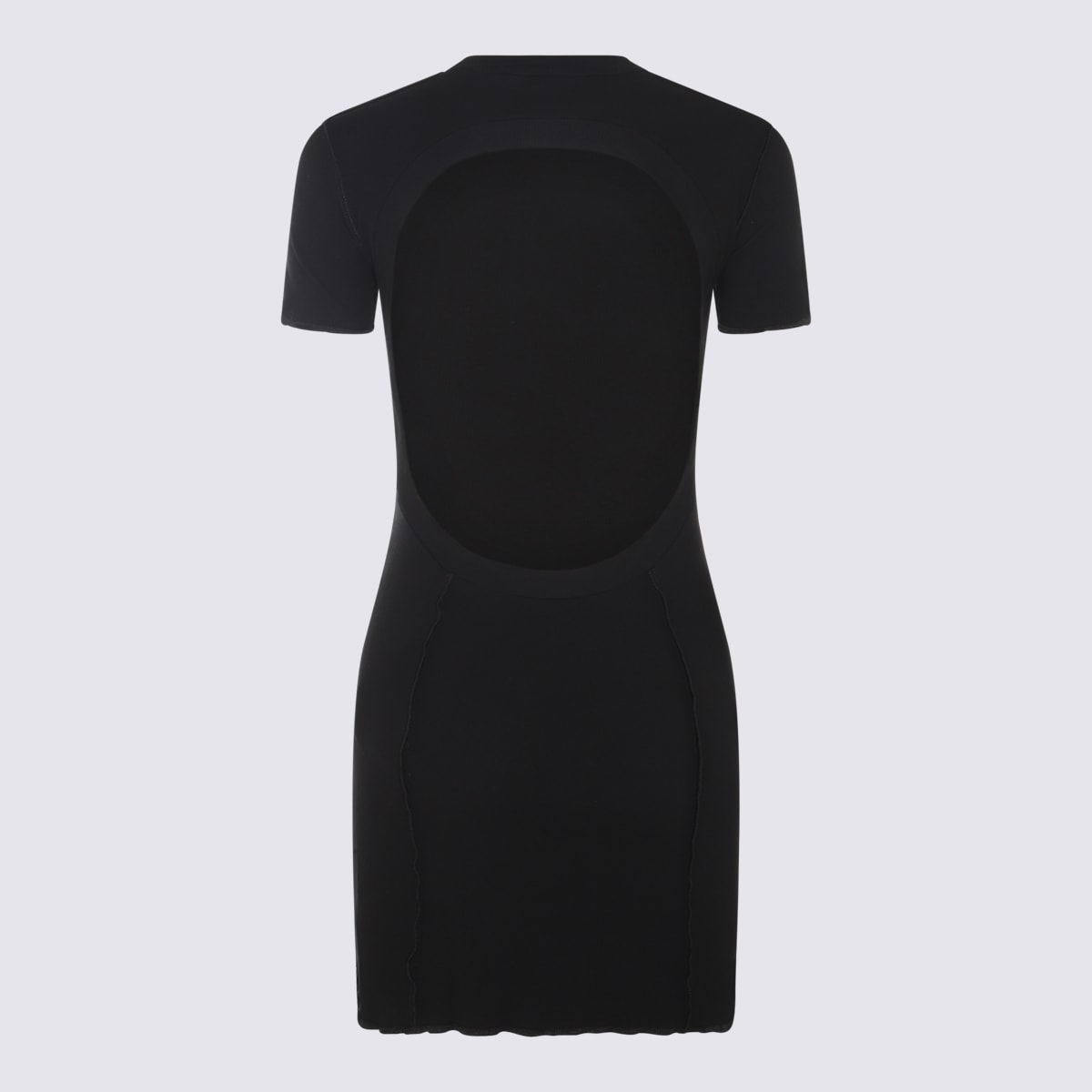 Shop Palm Angels Black Cotton Dress