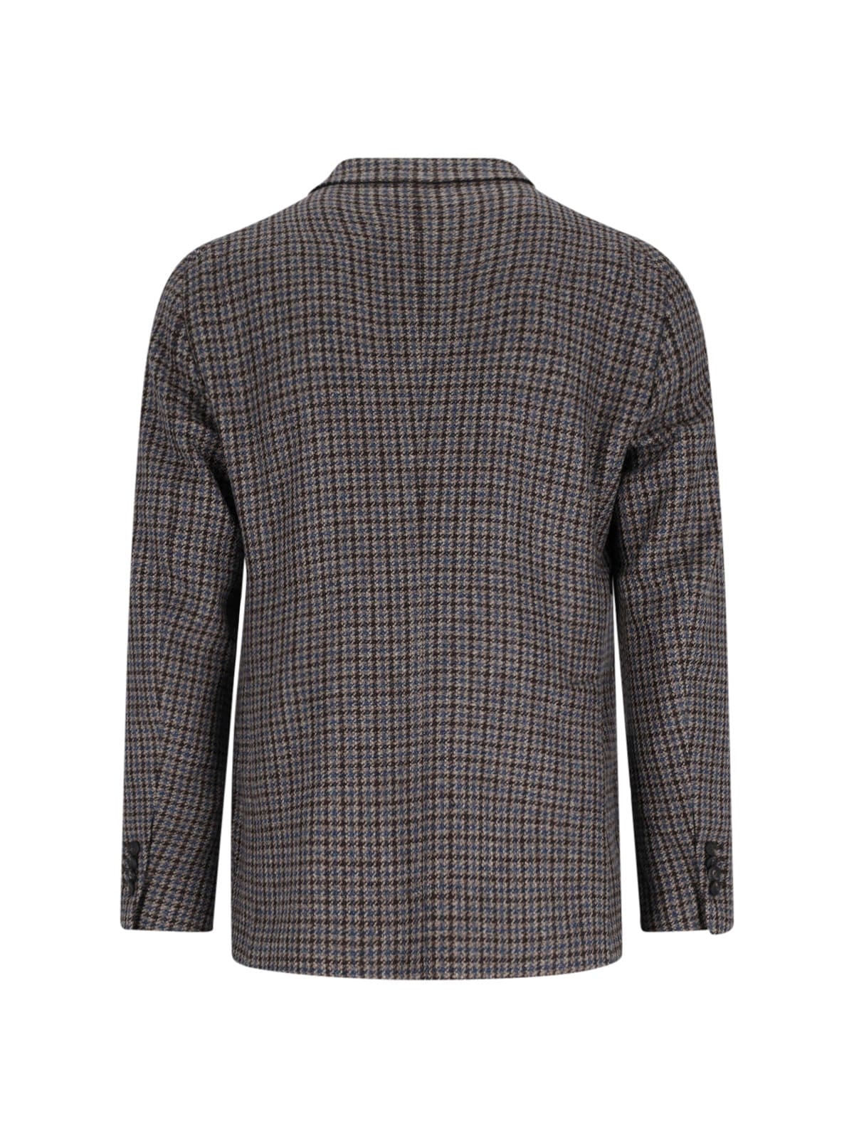 Tagliatore Tailored Blazer Houndstooth Front Pockets In Brown