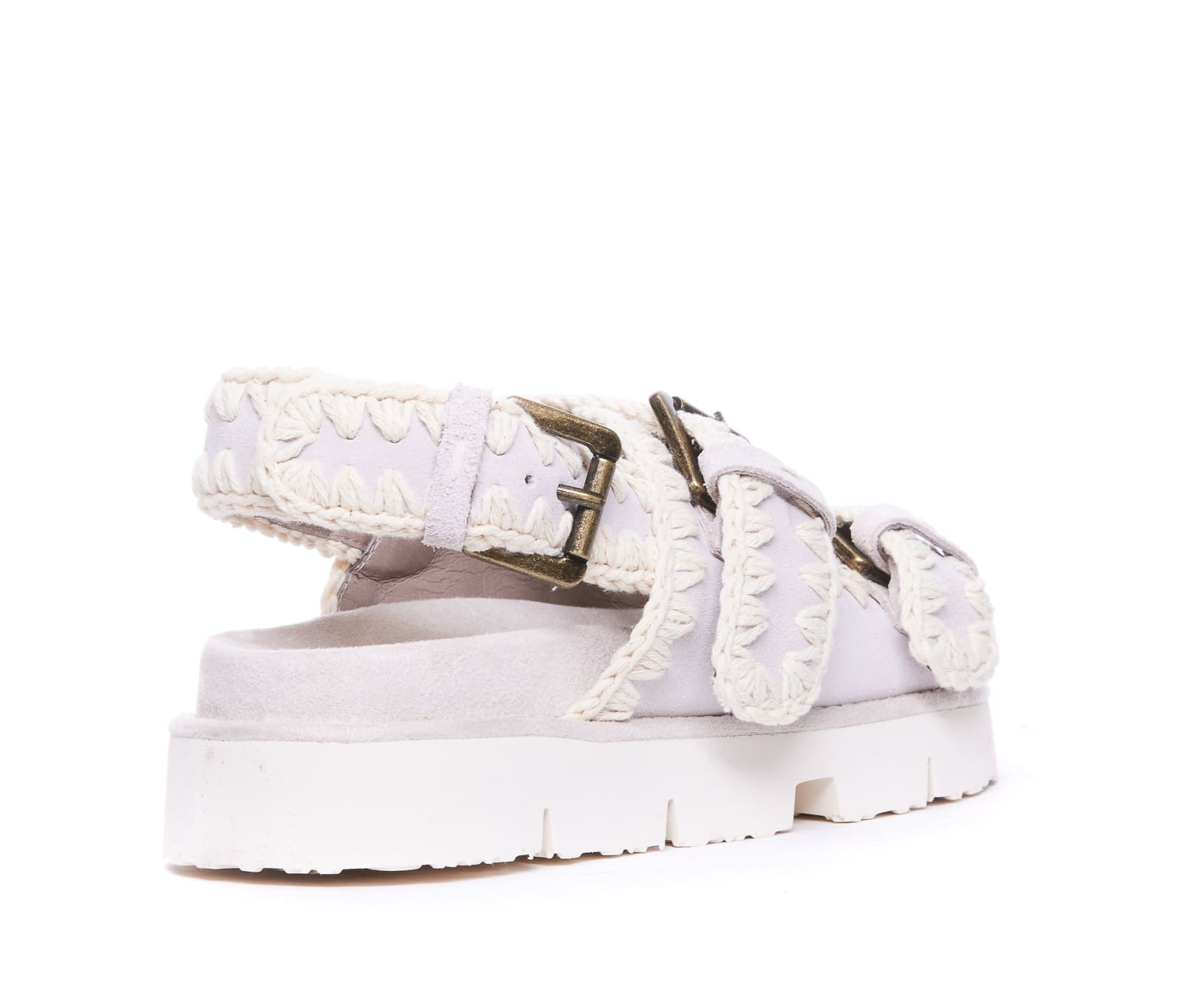 Shop Mou New Bio Sandals In White