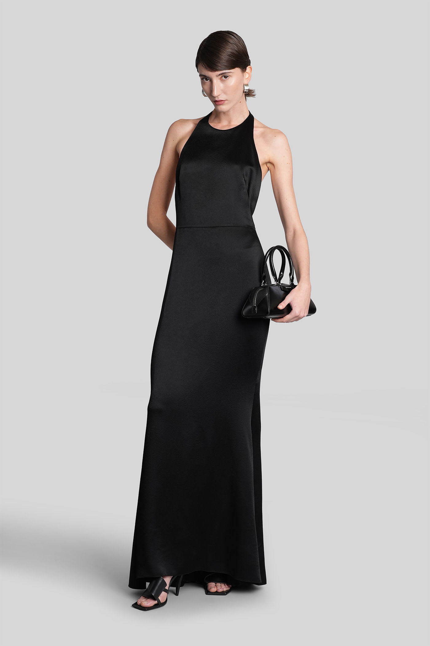 Givenchy Long Dress In Black Viscose In Black