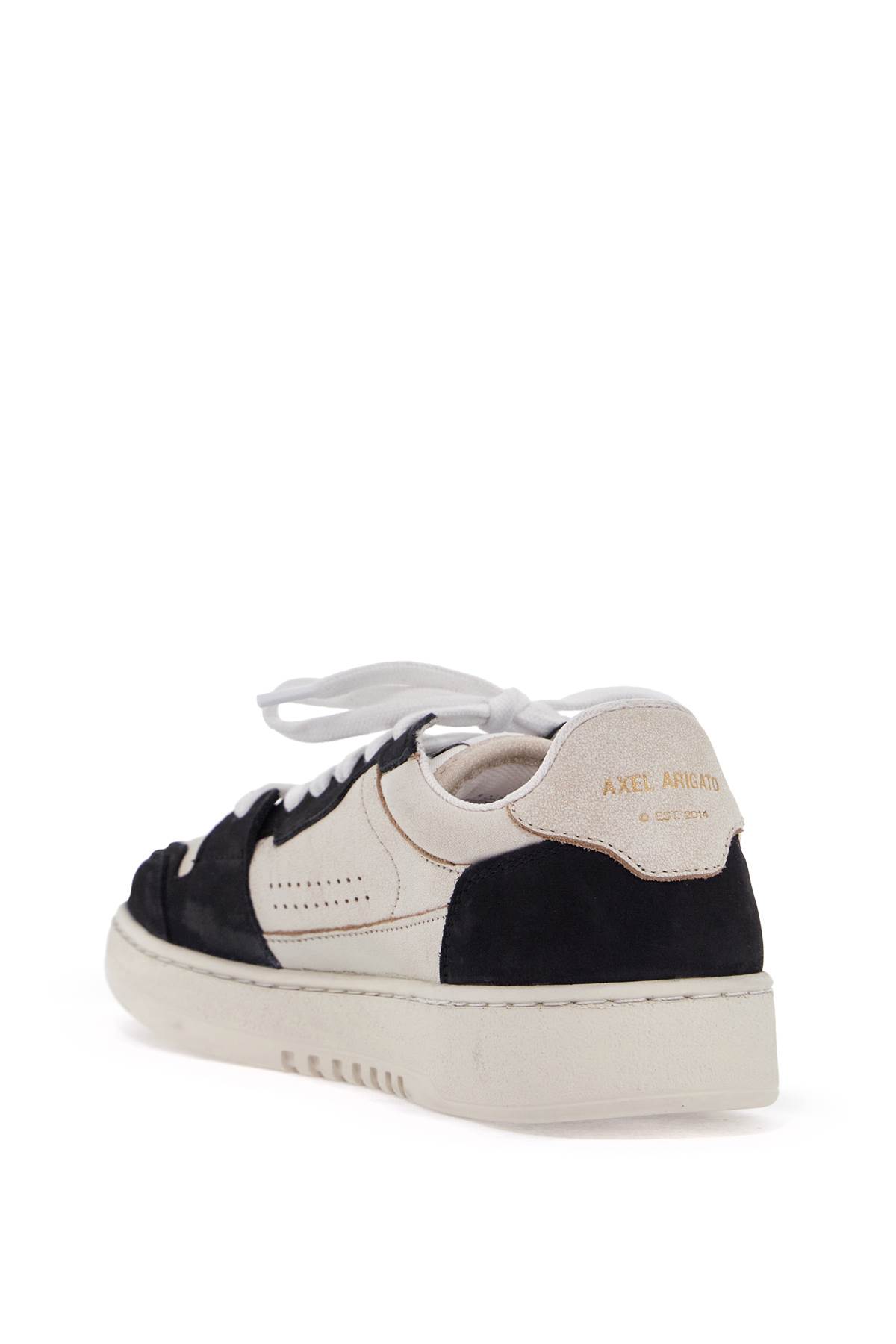 Axel Arigato White Black Round Toe Sneakers In Beige