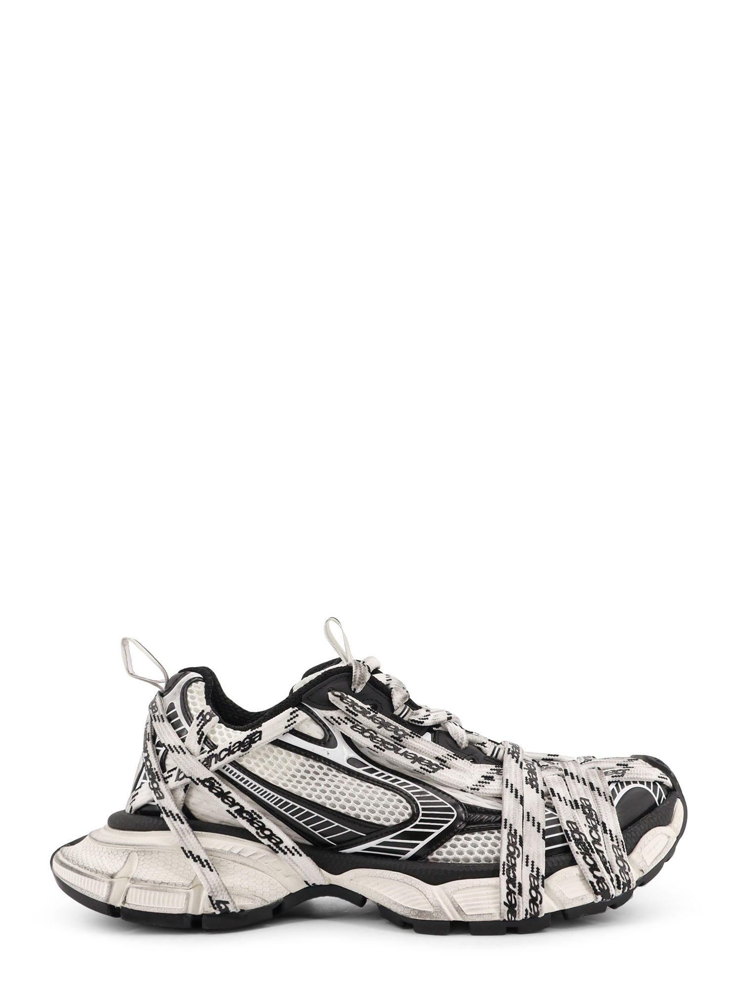Balenciaga 3xl Extreme Laces Mesh Sneakers In White