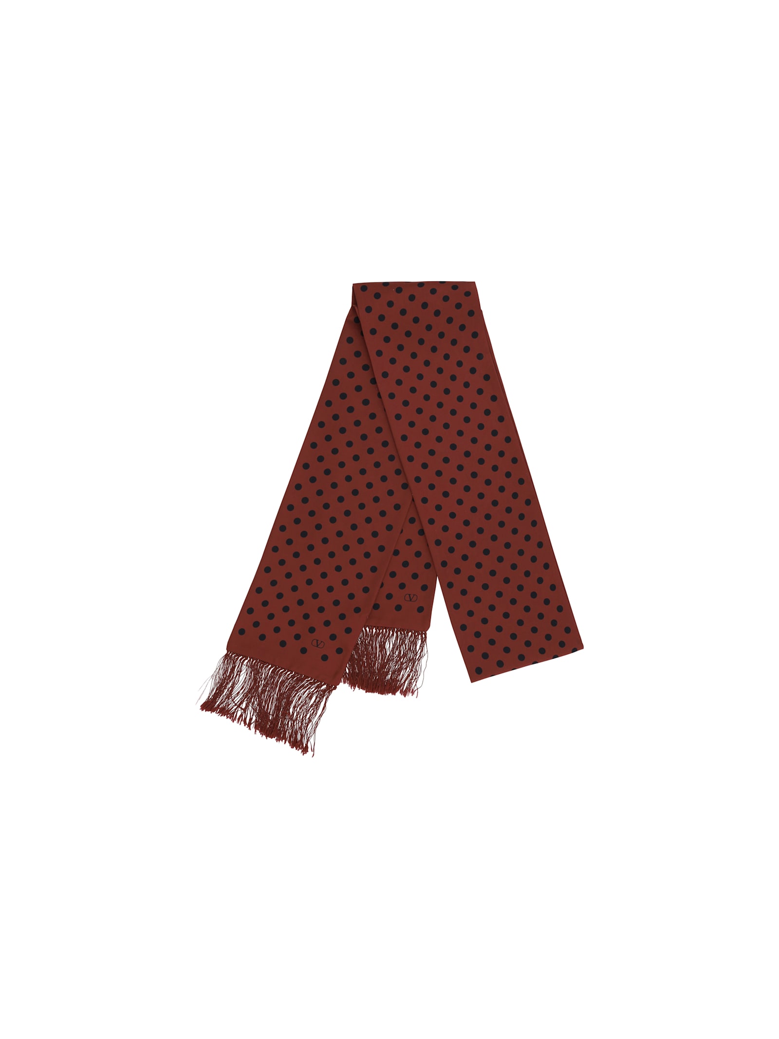 Valentino Polka-dot Pattern Silk Scarf