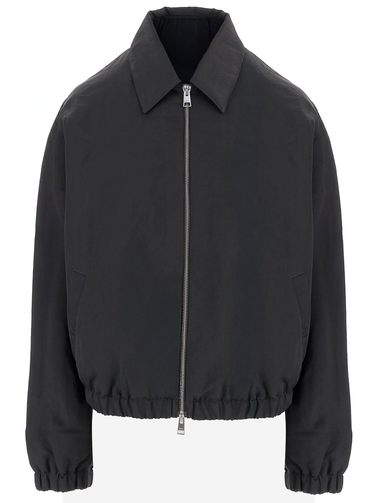 Ami Alexandre Mattiussi Adc Nylon Blouson Jacket With Zip Ami Alexandre Mattiussi Adc Nylon Blouson Jacket With Zip