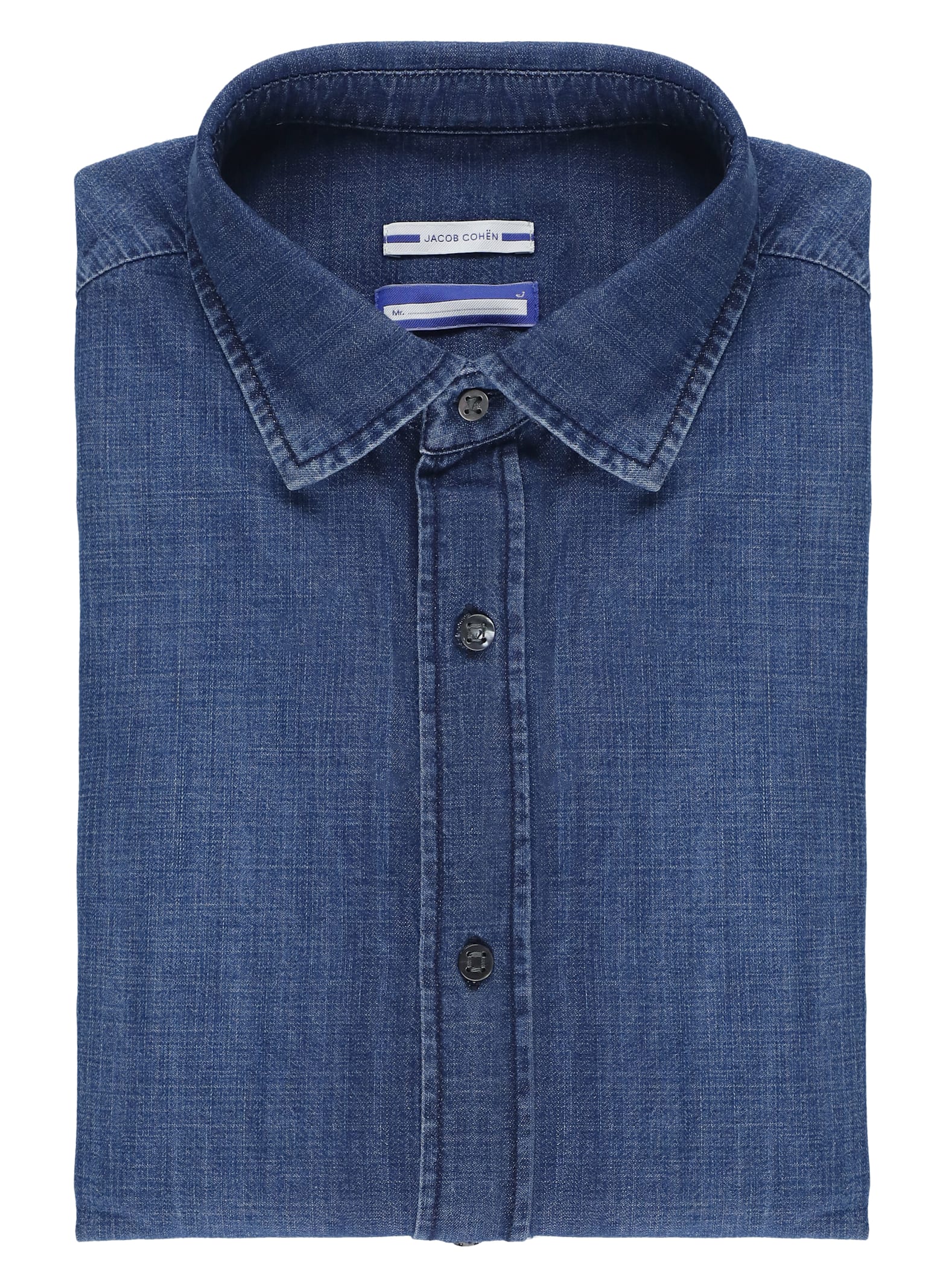 Shop Jacob Cohen Cotton Shirt In Blue