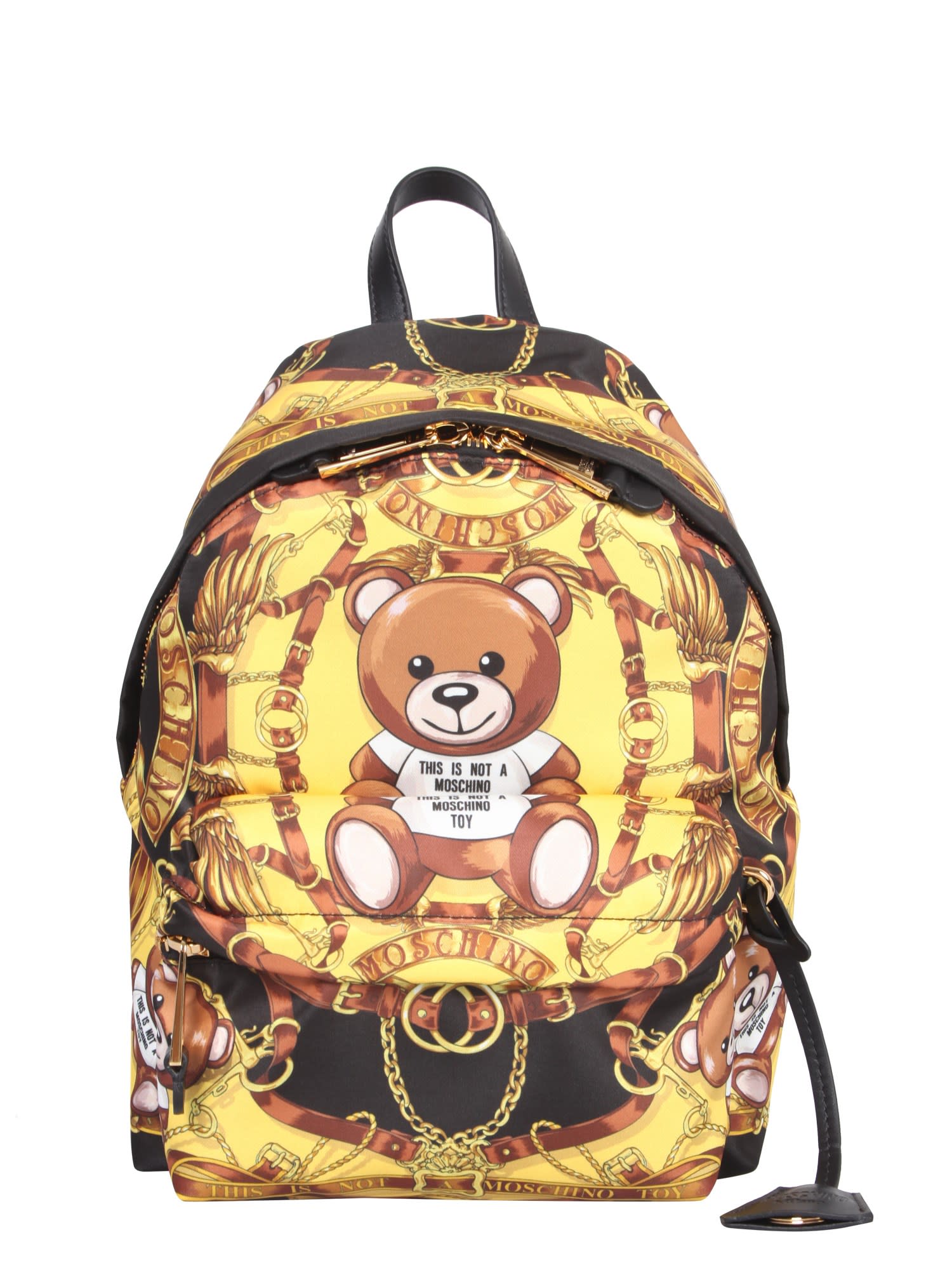 Moschino Backpack With Teddy Scarf Print